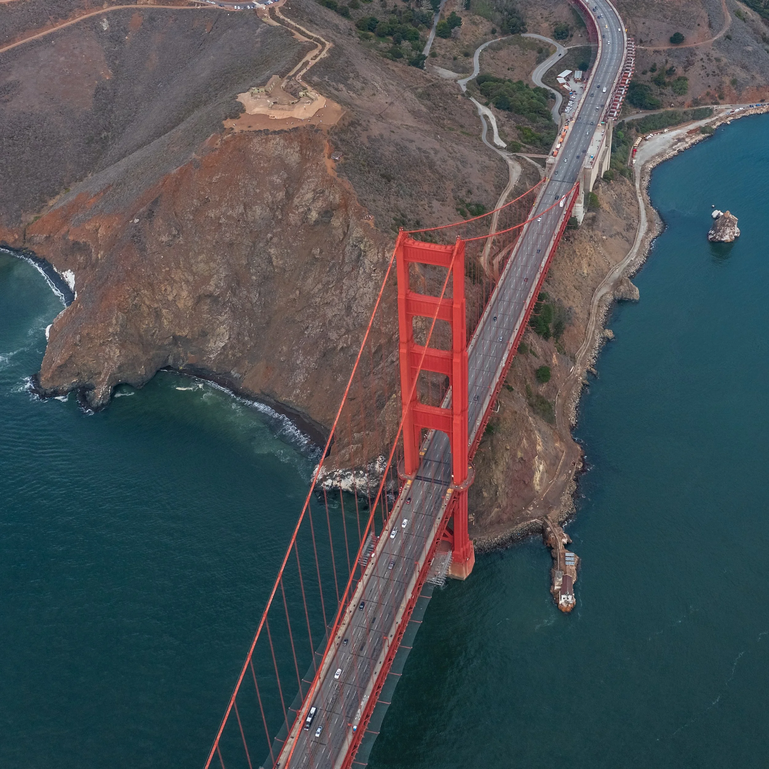 Golden Gate Bridge, aerial view