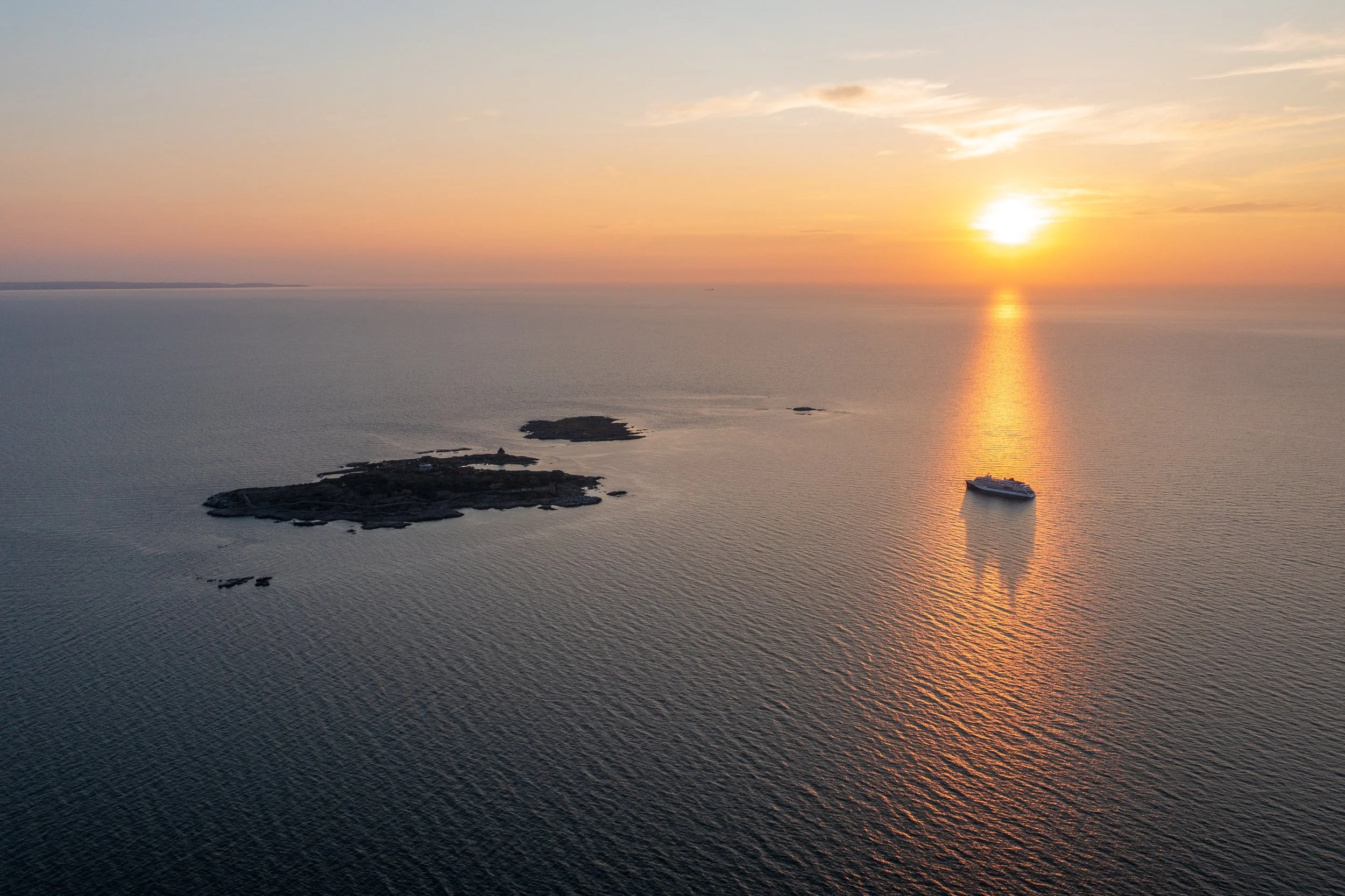 epic sunset over the Baltic Sea 