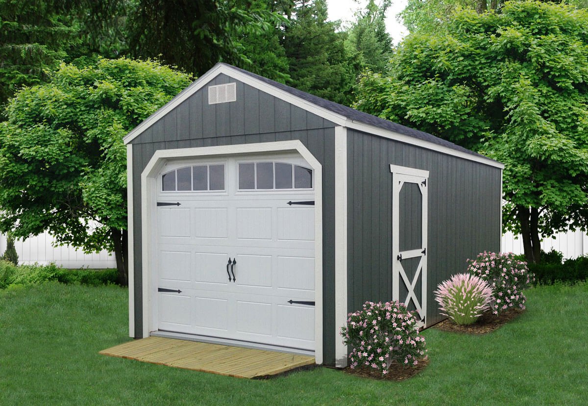 Painted Utility Garage