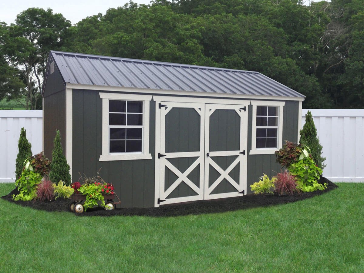 Painted Utility Shed