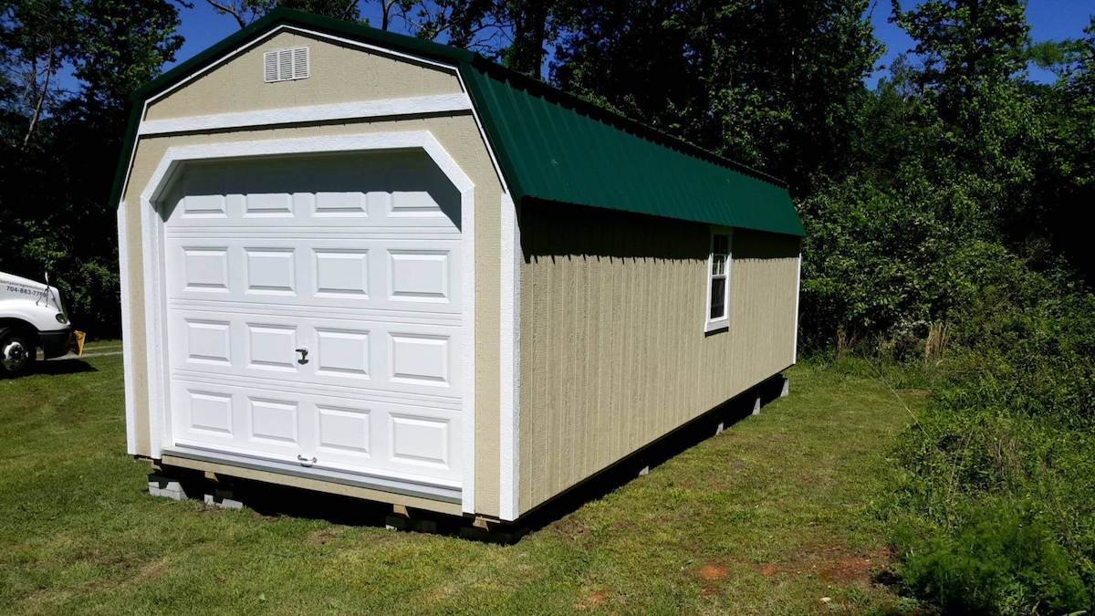 Painted Lofted Garage