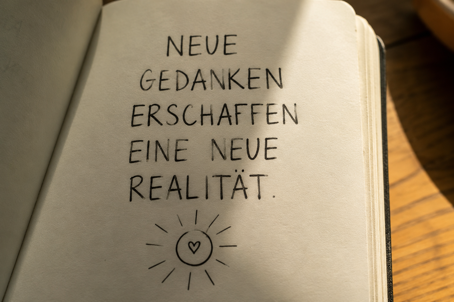 Neue Gedanken erschaffen eine Neue Welt 