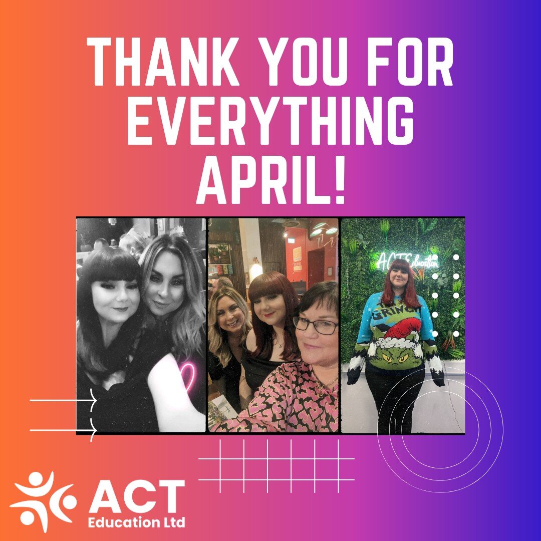 It's a sad day for everyone at ACT as our Funding &amp; Data Manager, April, is leaving us after 6 years.

Thank you for all the hard work you've put in for the company, we're all going to miss you so much!

#Act #ActEducation