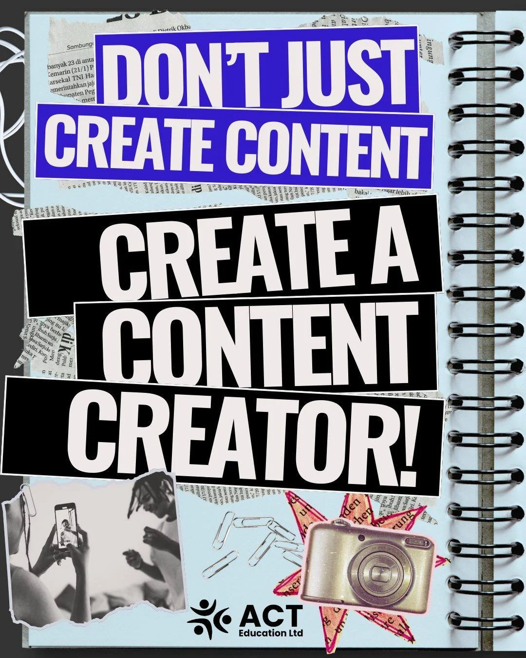 📱Does your business have a poor social media presence?📱Well..

We have the course for you! You already have an employee who knows your business and a social media page that could do with some higher-quality content.

Don't waste your time strugglin