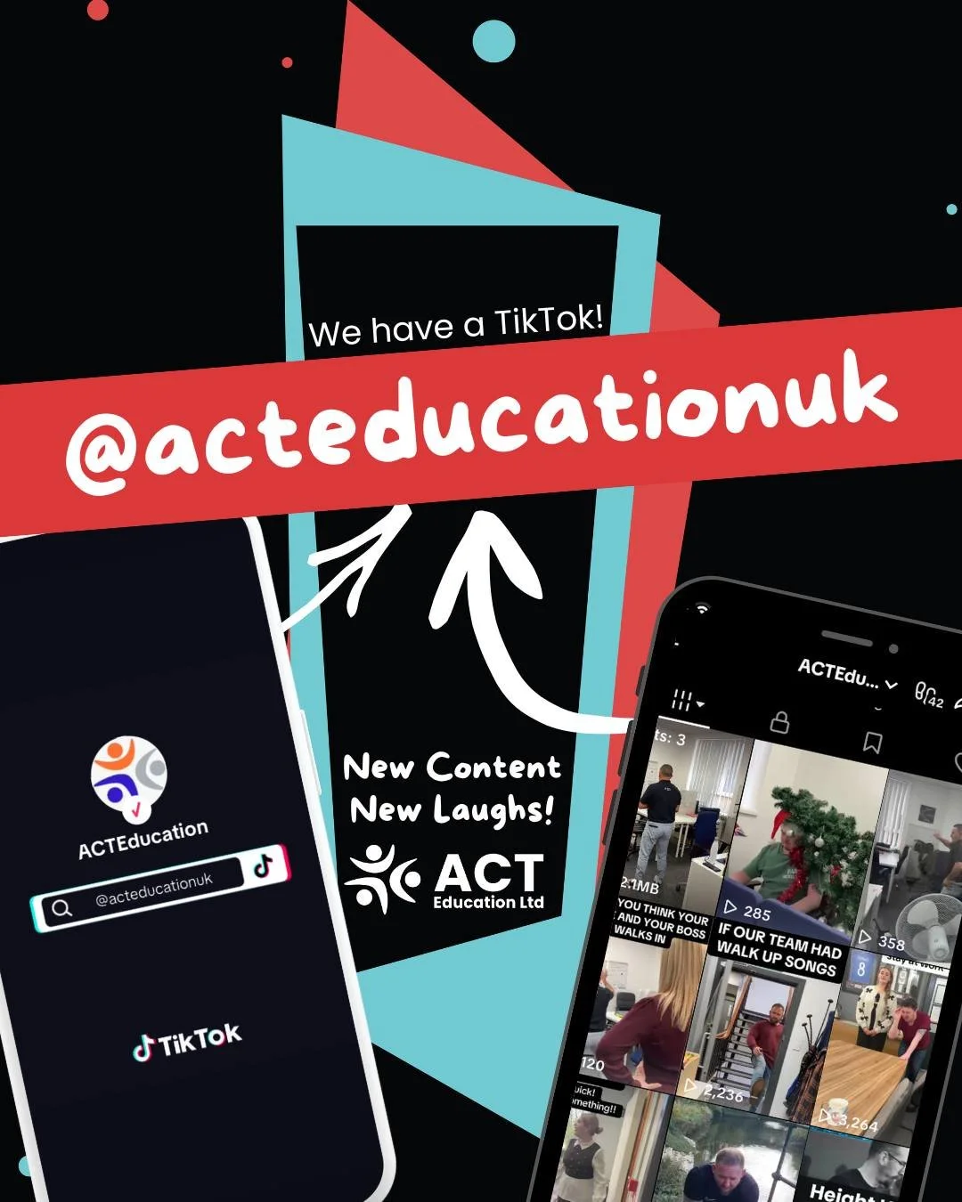 📱Did you know we have a TikTok page?📱

Some videos will be exclusive to TikTok, so make sure to go and follow our page to keep up with our posts!

https://www.tiktok.com/@acteducationuk 

#TikTok #tiktokviral #acteducation #officecontent