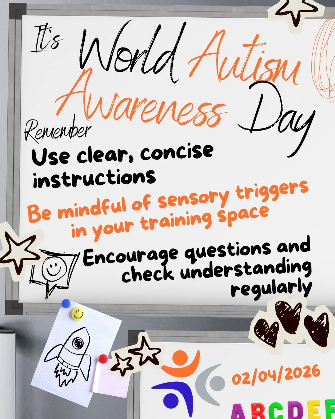😀😔😟😣It's World Autism Awareness Day! 😀😔😟😣

We at ACT always maintain an environment based on patience, clear communication, and structured learning approaches, which can make a significant difference when learning. 

Practical steps everyone 