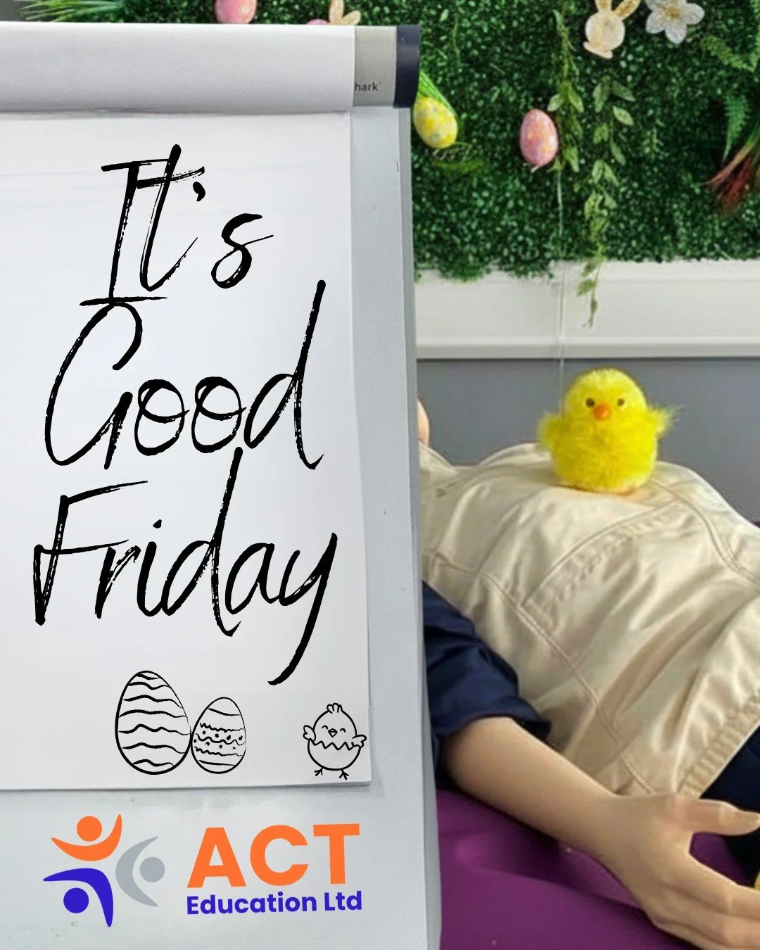 🐰🐣It's Good Friday!🐣🐰

We at ACT are all taking a good break and reflecting on our start to 2026 and how far we have all truly come. We have all come so far and developed so much, it's only fair we take some time to revel in it. 

We all hope you