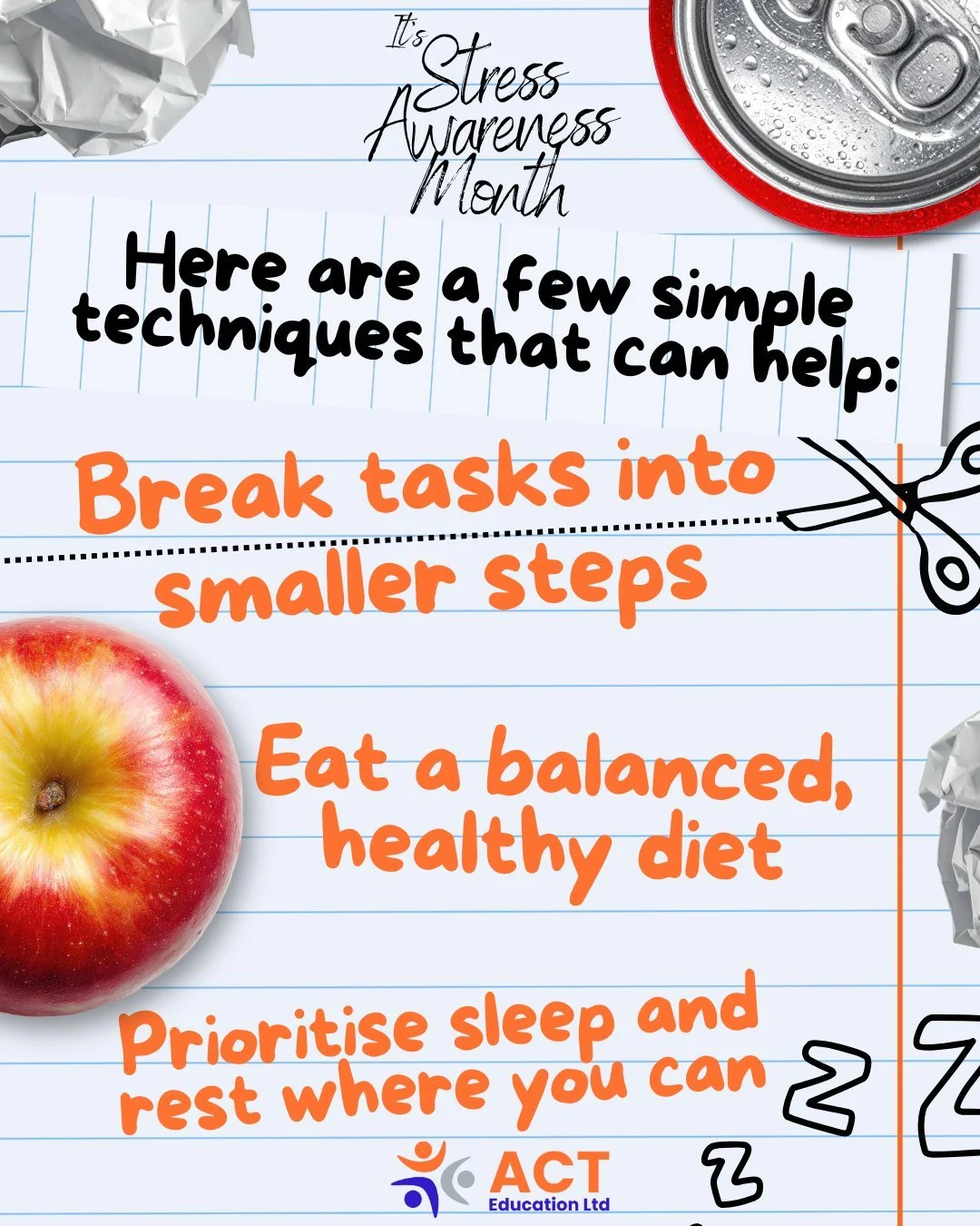 💭 Stress is something we all deal with, but how we handle it can make a big difference.💭

Here are a few simple techniques that can help:
✨ Notice the signs early (feeling overwhelmed, tense, or unfocused)
🌬️ Try deep breathing to help calm your b