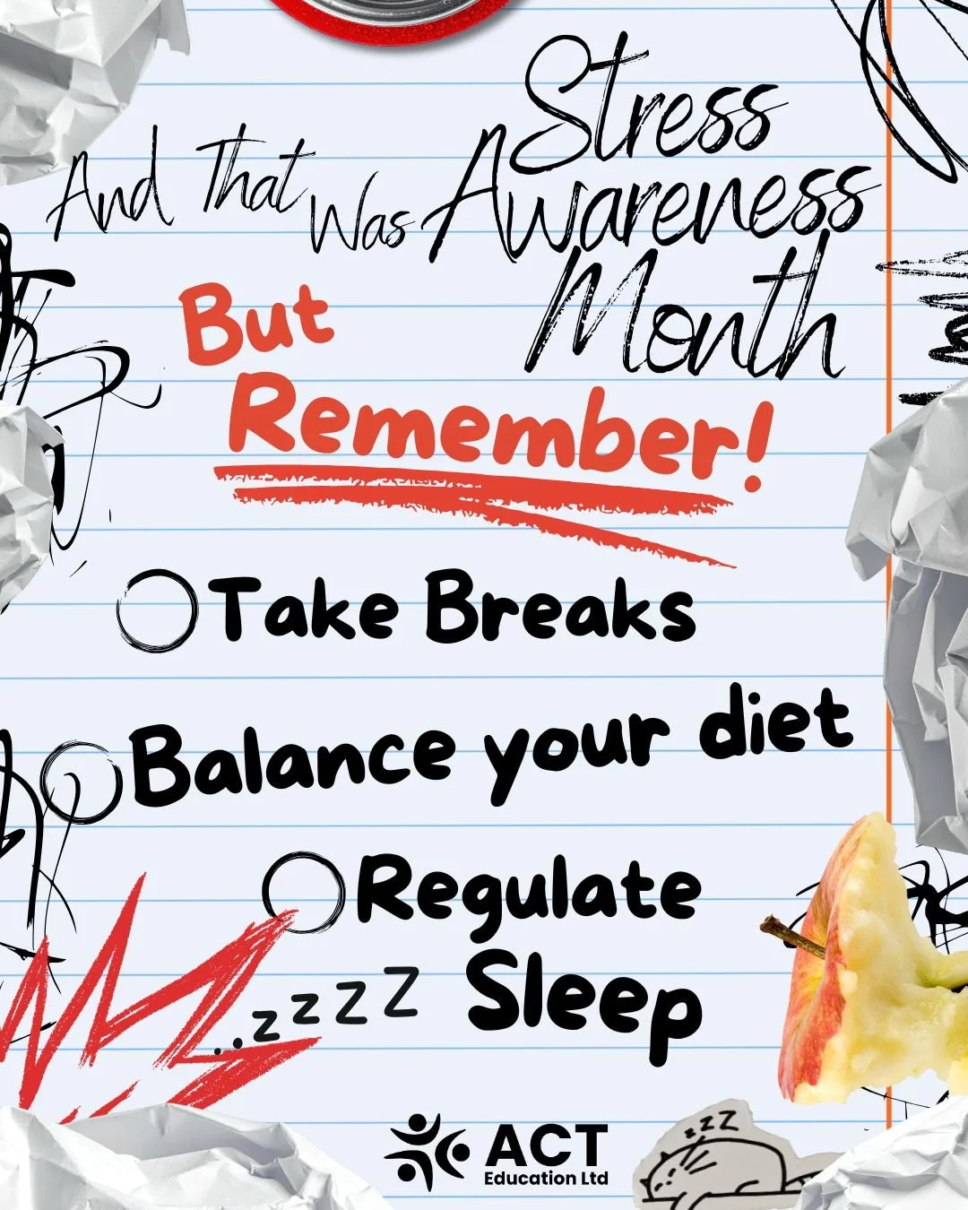 😌😅And That Was Stress Awareness Month!😌😅

This is the perfect opportunity to think bacck ot how the month has been, and ask questions like:
How stressful was this month?
How could I have made my time easier/better for myself?
Was this month manag