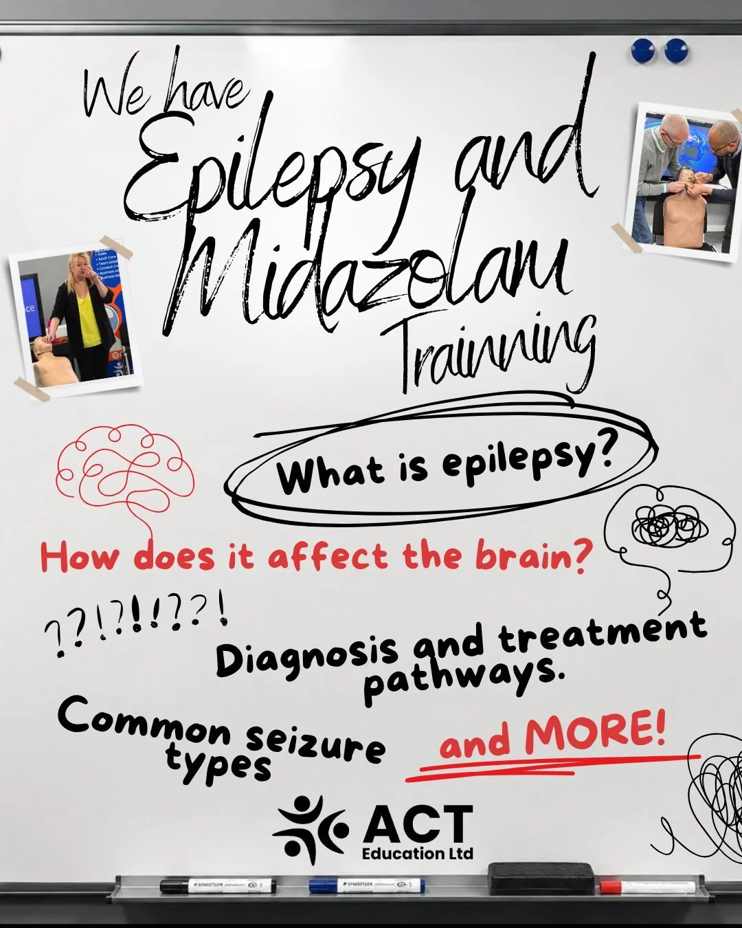 📖 Get trained in epilepsy &amp; midazolam in our comprehensive training today!📖

📧 info@acteducation.uk | 📞 0191 495 6168 

#epilepsy #EpilepsyTraining #CareTraining
