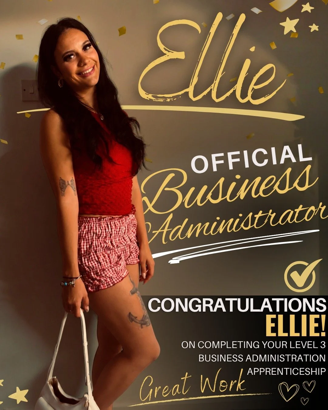 🎉 Huge congrats to Ellie on completing her Level 3 Business Administration Apprenticeship🎉

✨ Her exceptional skills, work ethic, and passion for learning make her a valuable asset. Can't wait to see where her skills take her next! 🌟 

#businessad