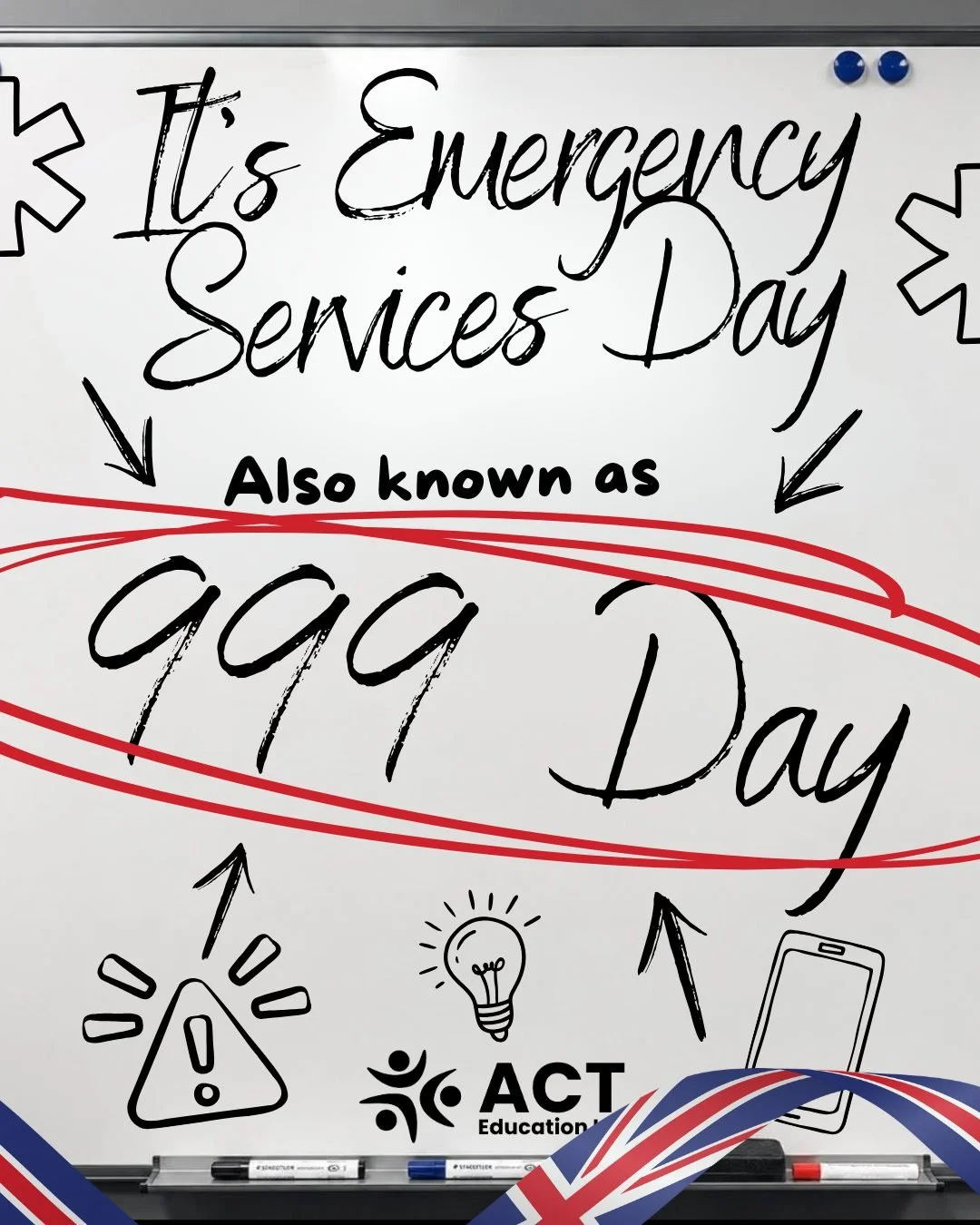 📲 Did you know that calling 911 on your phone auto-directs to 999? 📲 

Learn more emergency first aid facts and get trained with us! 

📞 0191 495 6168 | 📧 info@acteducation.uk

#999day #emergencytraining #emergencyservices