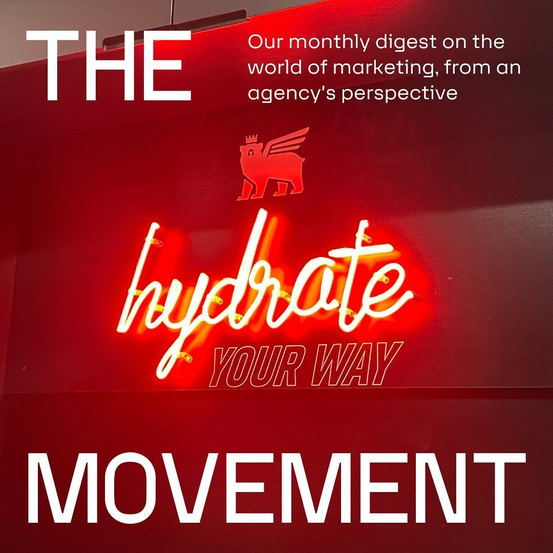 Our second edition of The Movement landed in inbox&rsquo;s this morning. You can sign up for our monthly digest on the world of marketing, from an agency&rsquo;s perspective, at the link in bio