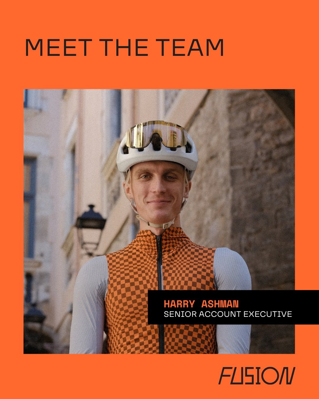 Few members of the Fusion team log as many kilometers on the bike as Account Executive and Barcelona resident, @harry__ashman. 

One of our newest faces, Harry joined Fusion after close to a decade working across cycling, running and sports-tech at W