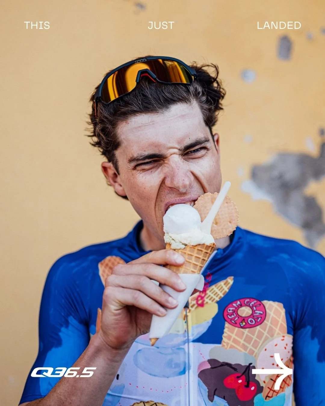 Nothing fits sweltering hot days like a well-earned gelato 🍦.

A fresh drop from @q36.5, just in time for the @pinarello_q36.5procycling team on their day of rest at the @giroditalia

Godere!

📸 @z_w_photography