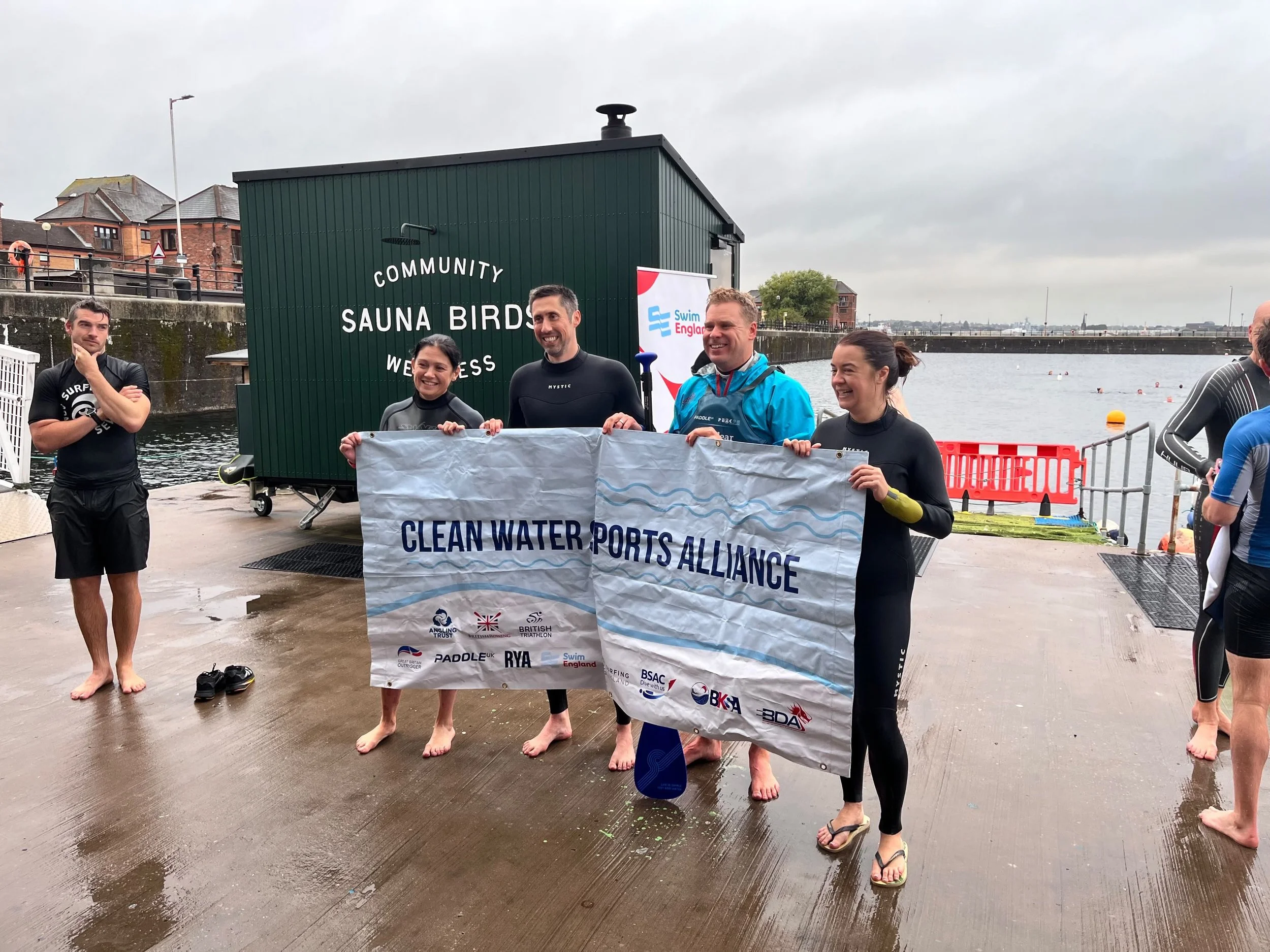 Starting the day with a Dip in the Docks at the Labour Party Conference in Liverpool! 🏊&zwj;♂️🌊

@paddleuk co-led a brilliant session with Secretary Of State Lisa Nandy, Sports Minister Stephanie Peacock, Al Cairns MP and Luke Pollard MP. Thanks to