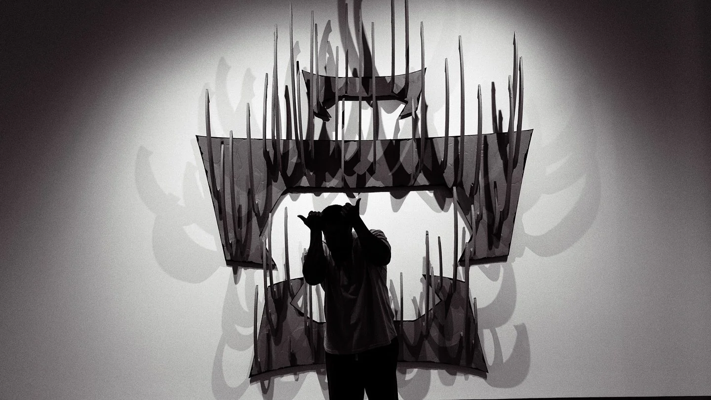 Some black and white stills capturing @davidhyphenjeremiah among his towering pieces @themodernfw