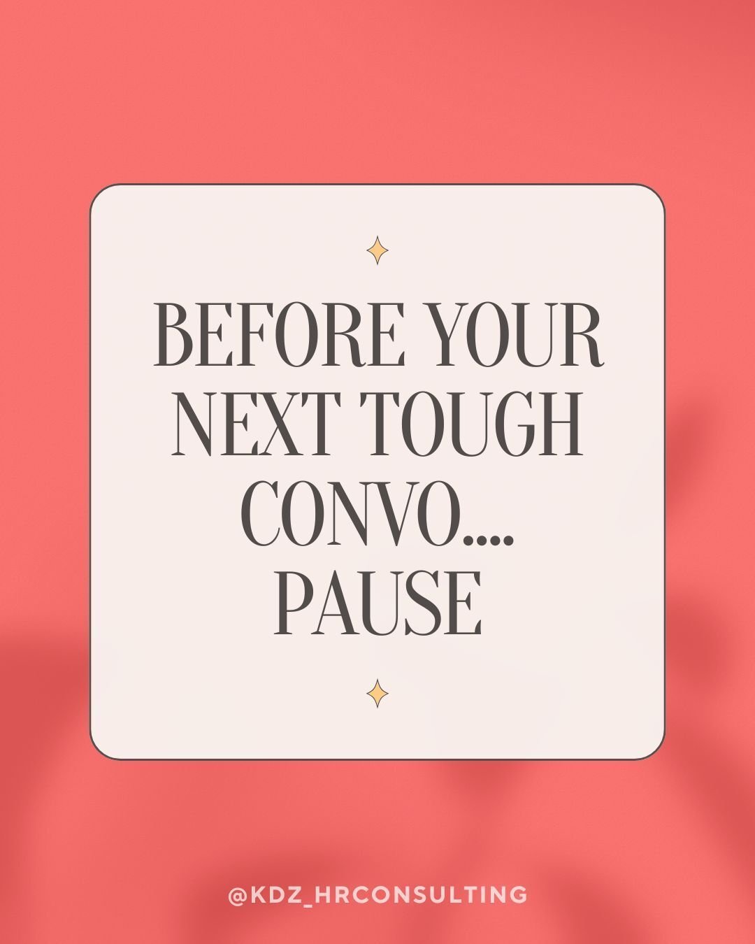 Before your next tough conversation, pause and ask yourself:

What assumptions am I making about this person?
 How might they be interpreting this differently than I am?
 What do they need to do their best work?

Leadership isn&rsquo;t about having t