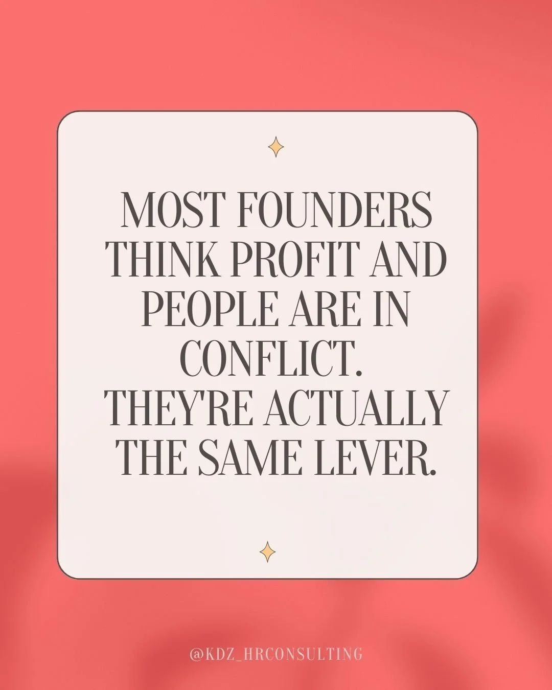 Most founders think profit and people are in conflict. They're actually the same lever. ❤️

Swipe to see why &mdash; and what aligned leadership actually looks like. 

👉The strongest businesses I see aren't choosing between revenue and their team. T