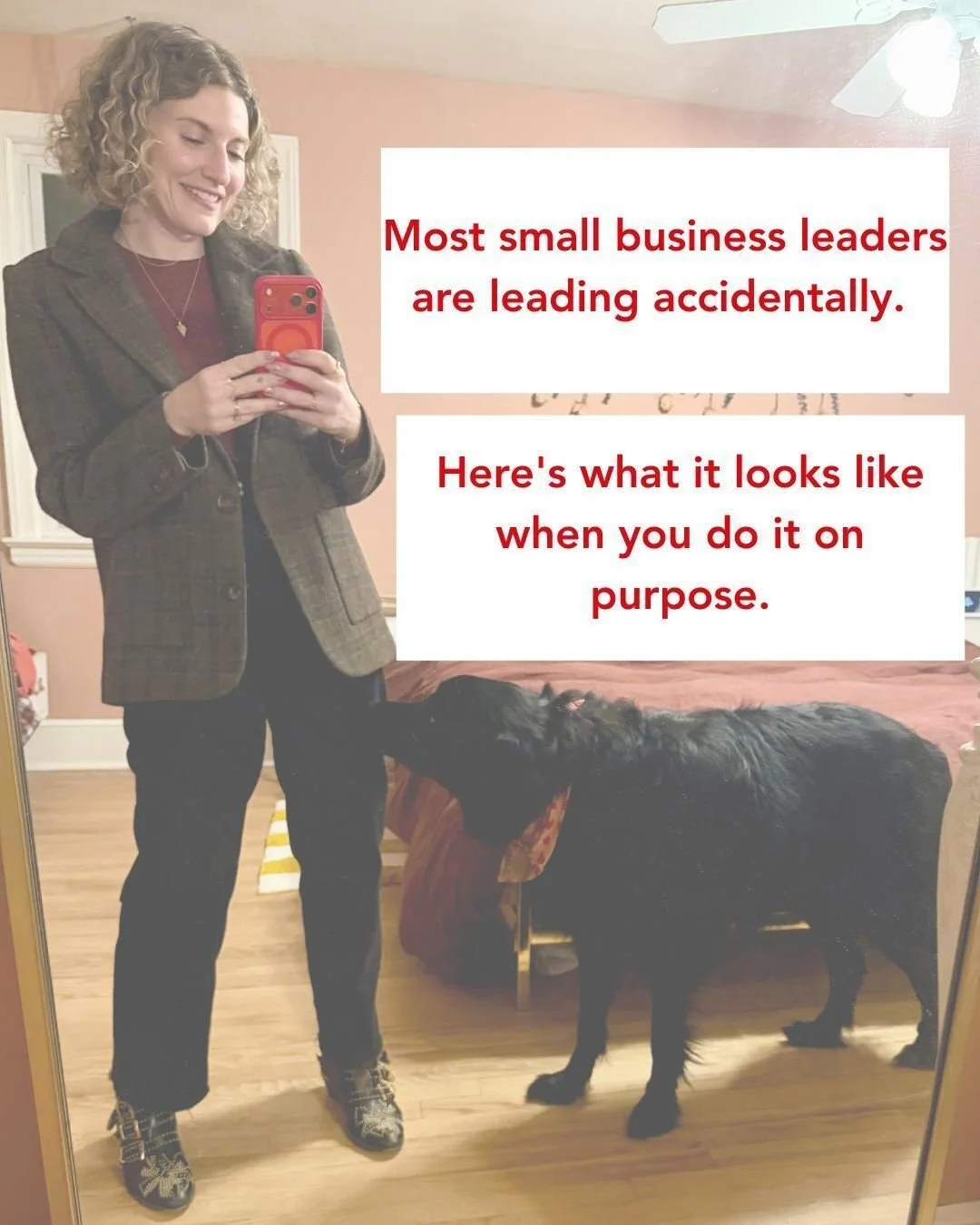 Most small business leaders are leading accidentally. 

Here's what it looks like when you do it on purpose. 

❤️Swipe to see the before and after &mdash; and be honest with yourself about which side you're on. 

👉The shift isn't personality. It's s