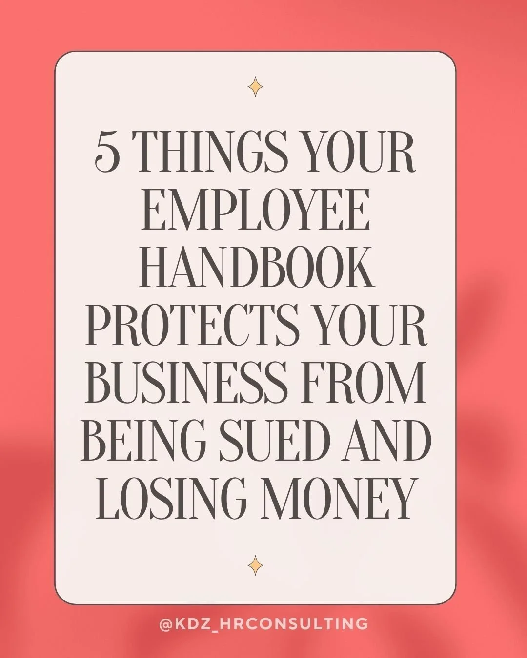Save this &mdash; and send it to every small business owner you know who's still operating without a handbook.

The risks are real. And they're not the kind that announce themselves in advance.

I build custom employee handbooks for small businesses 
