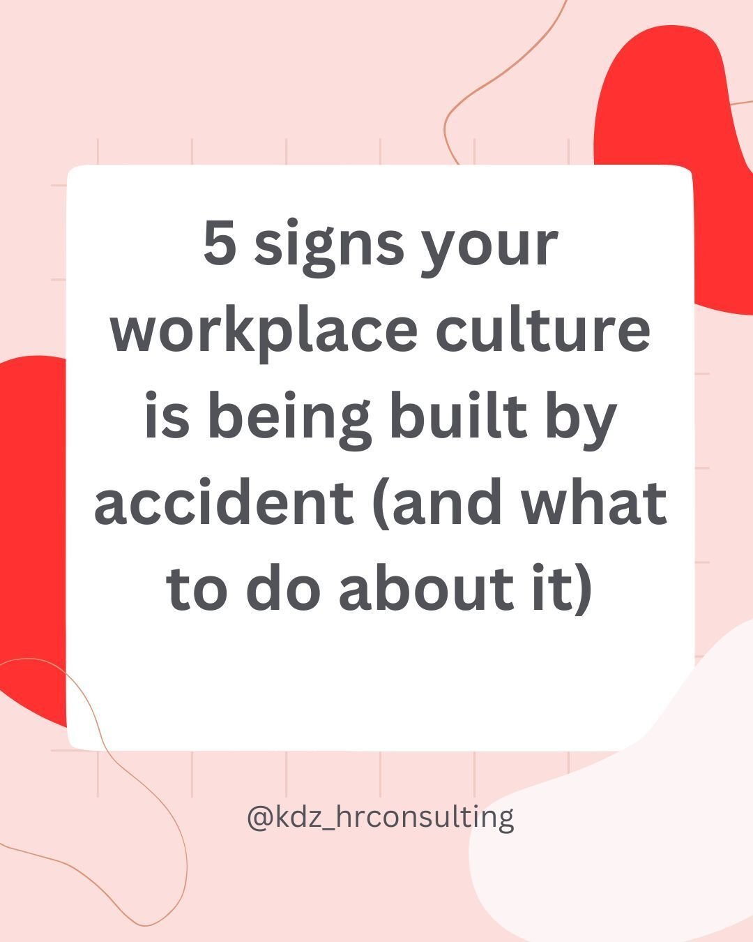 Save this one &mdash; you're going to want to come back to it.

Most founders don't realize their culture is off-track until it shows up in turnover, team tension, or their own burnout.

These 5 signs are the earliest indicators &mdash; and every sin