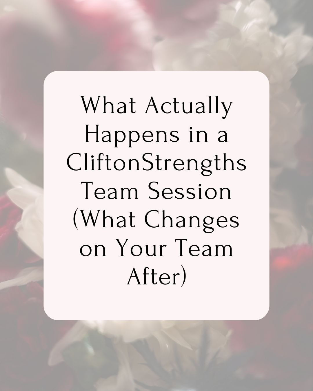 Save this &mdash; it's the clearest breakdown of what a CliftonStrengths team engagement actually does. ❤️

Most people think it's about learning fun facts about your coworkers. It's not.

It's about finally having a map for the people you're leading