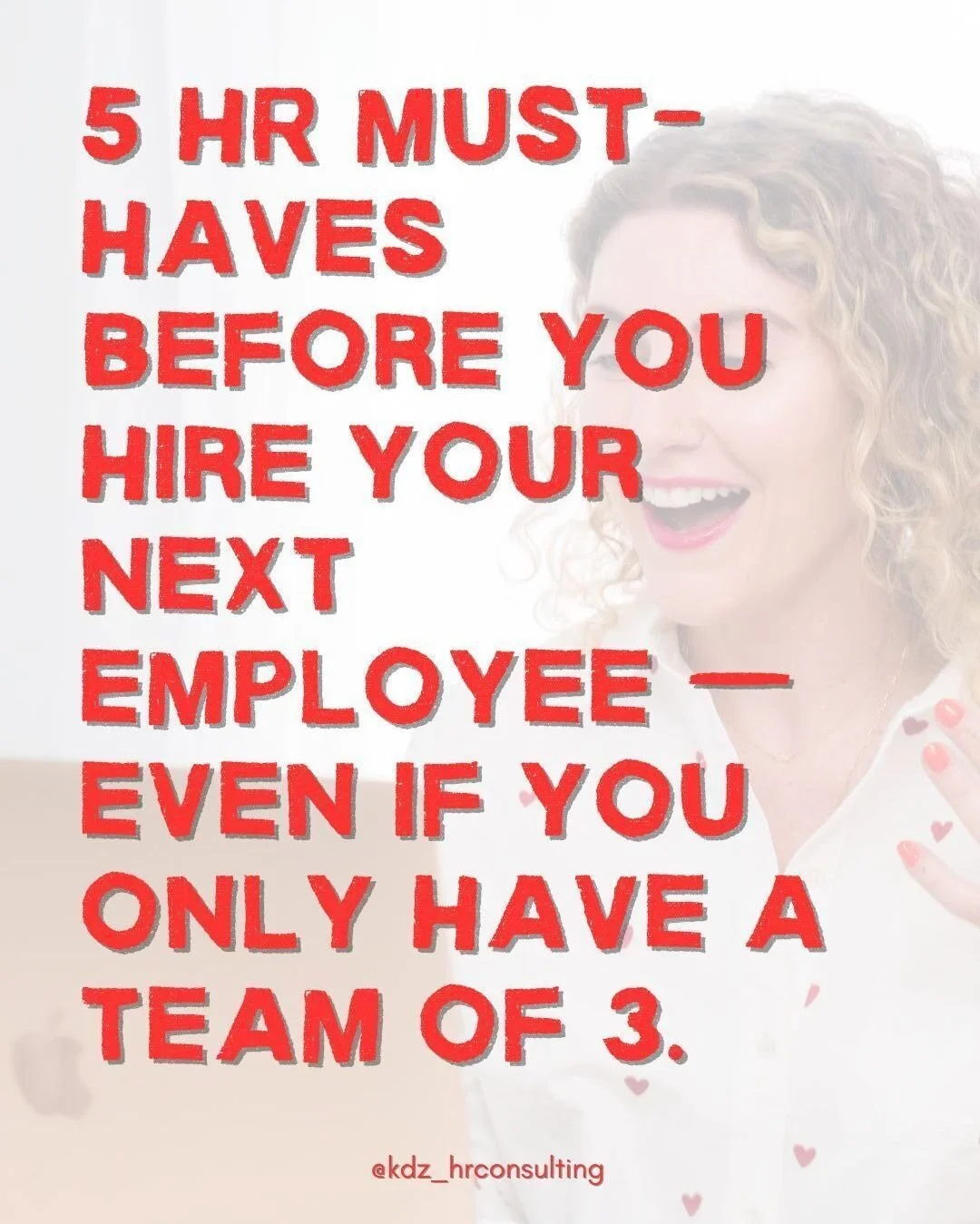 Before your next hire &mdash; make sure you have these 5 things in place. Swipe through.

Most small business owners are missing at least one. Some are missing all five.

DM me DISCOVERY and let&rsquo;s get you set up the right way.