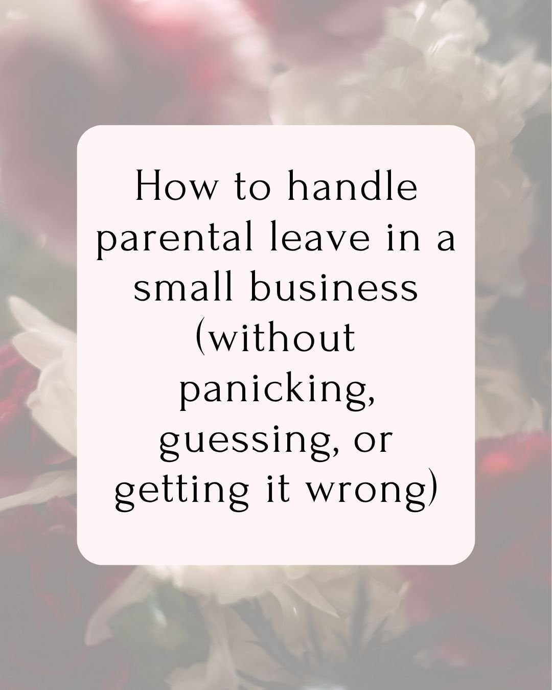 Parental leave comes up in every business eventually. Here&rsquo;s what your policy needs to cover before it does. Swipe through.

DM me DISCOVERY if you need help building yours.