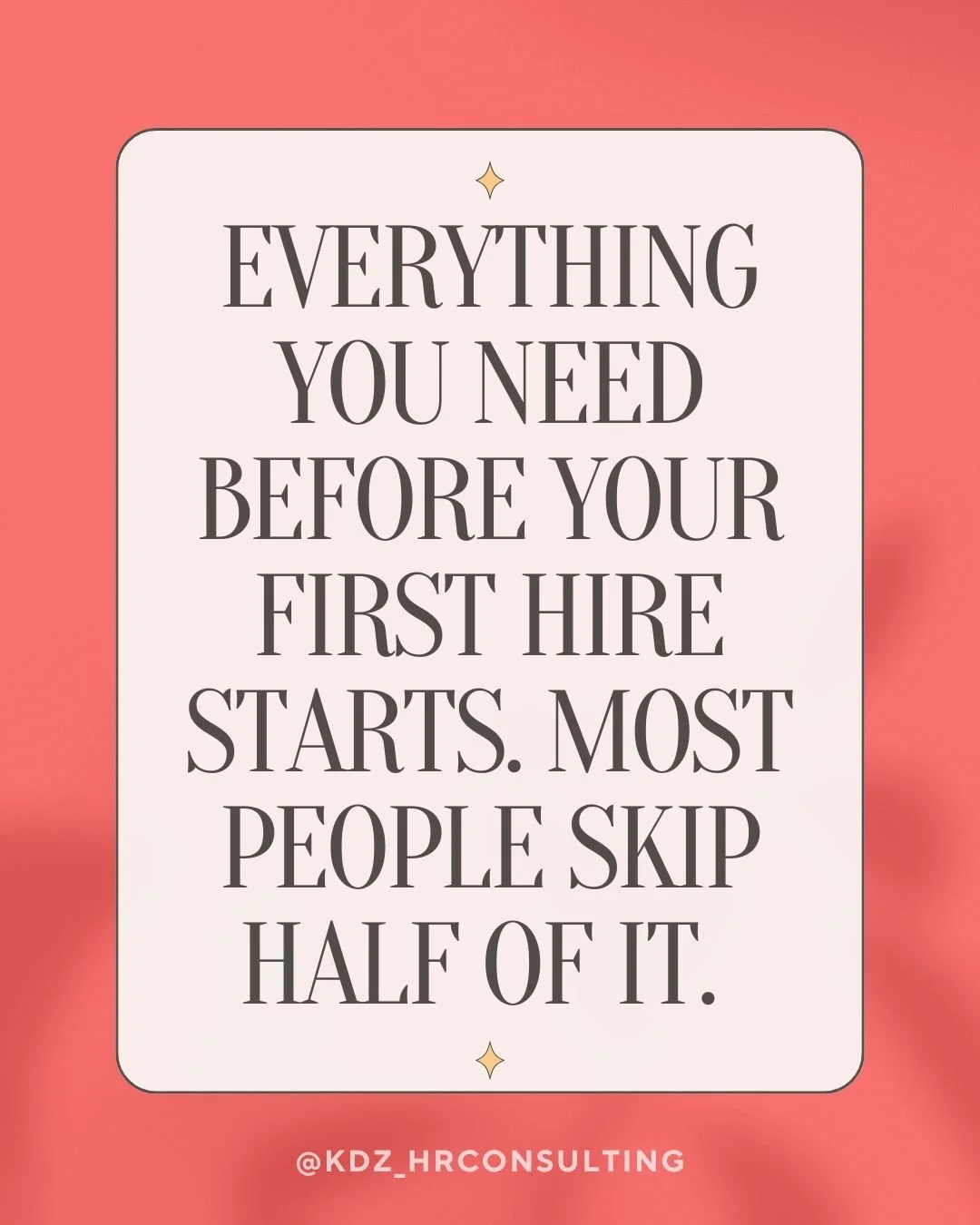 The reason January hires fall apart by March isn't the person. It's everything on this list that never got set up.

Save this as your pre-hire checklist. And if you want it done WITH you before January, we'd need to start by mid-September. 💬 Comment