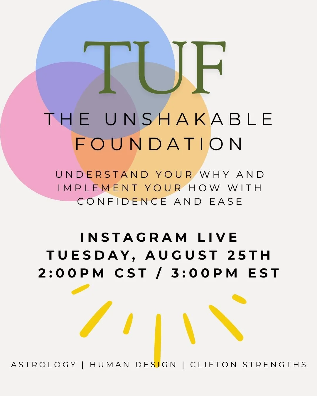 Three women. Three tools. One conversation you don't want to miss. 🔮✨

We're going LIVE &mdash; and honestly, we can't wait for you to meet us.

I'm bringing you together with @mel and hallie for a real, get-to-know-us conversation, and to introduce