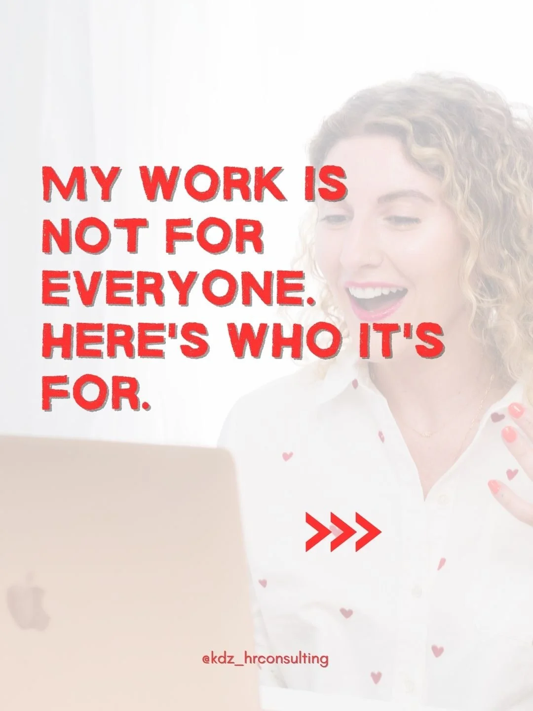 My work is NOT for everyone. Here's who it's for.

I work with small business owners who've promoted great people into leadership roles, and don't have the time to train them into great leaders. Most of them know something is off on their team. They 