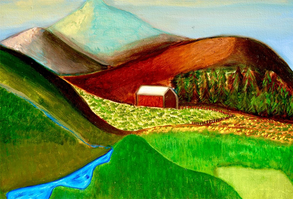 Woman in the Mountains