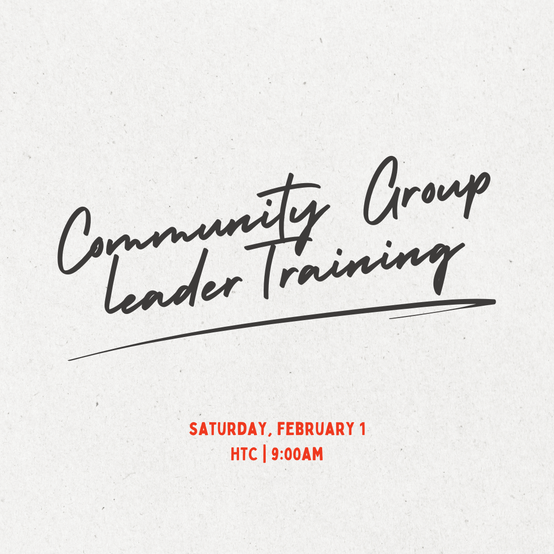 Community Group Training