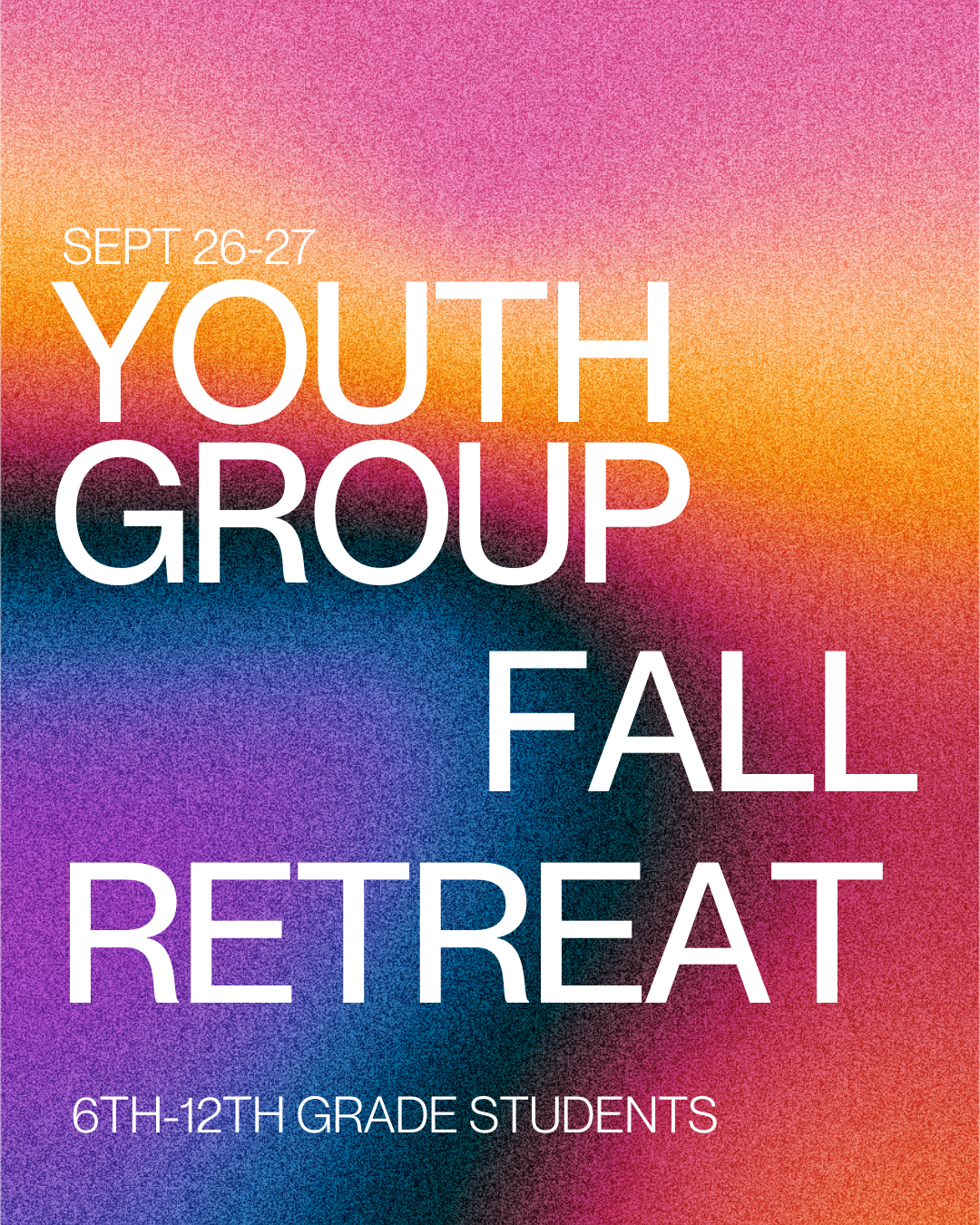 Youth Group Fall Retreat