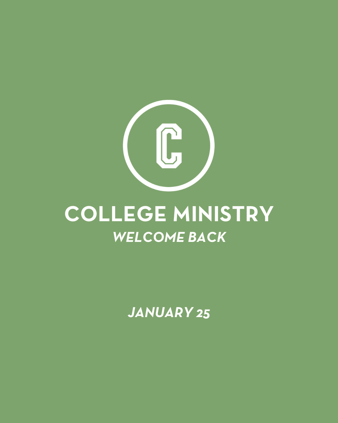 College Ministry Welcome Back Lunch