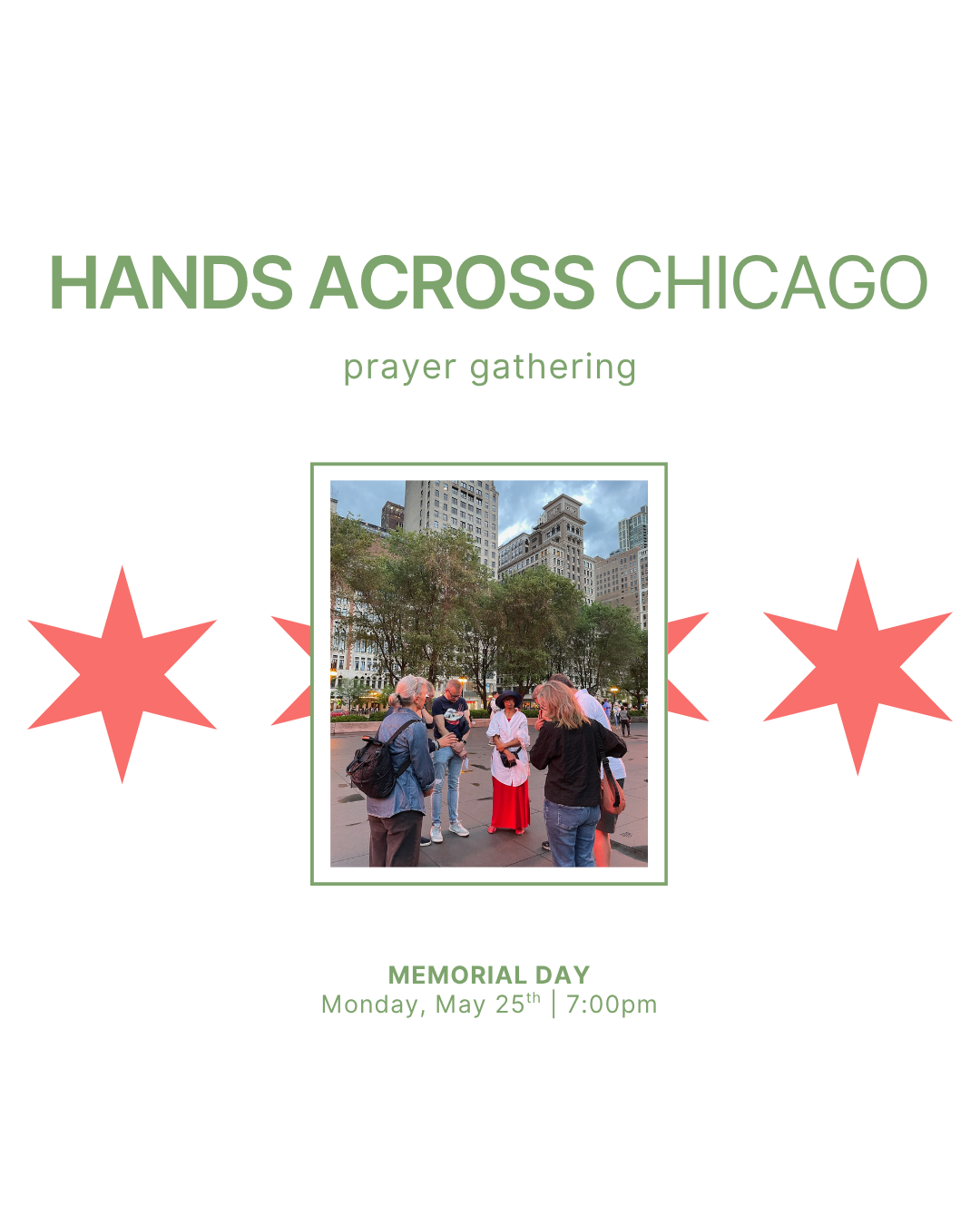 Hands Across Chicago Prayer Event