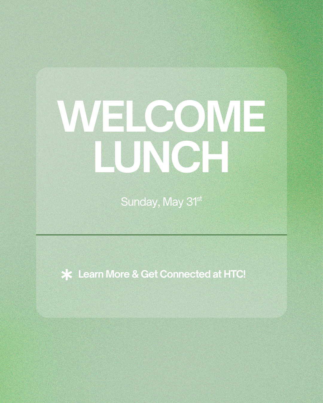 Welcome Lunch