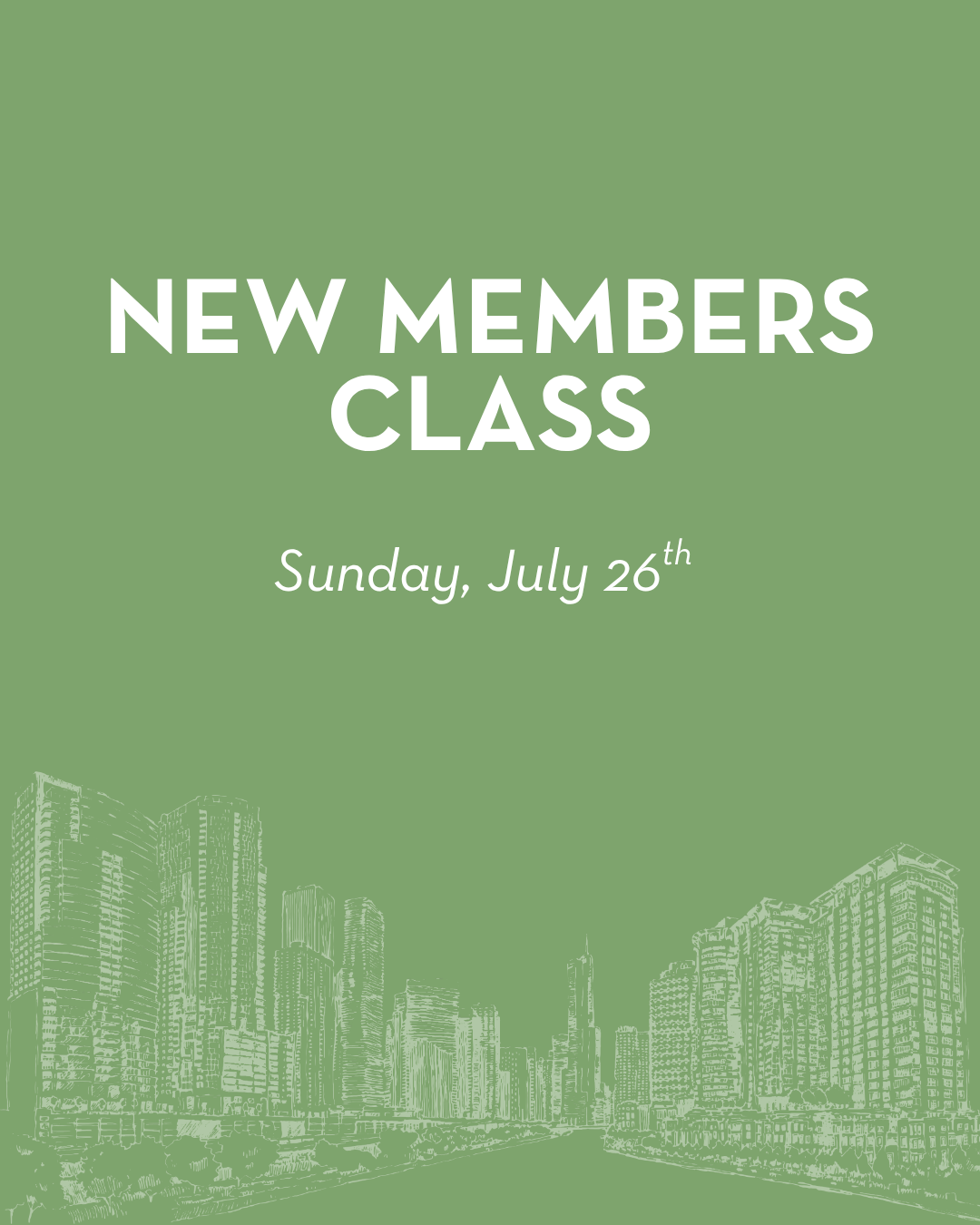 New Members Class