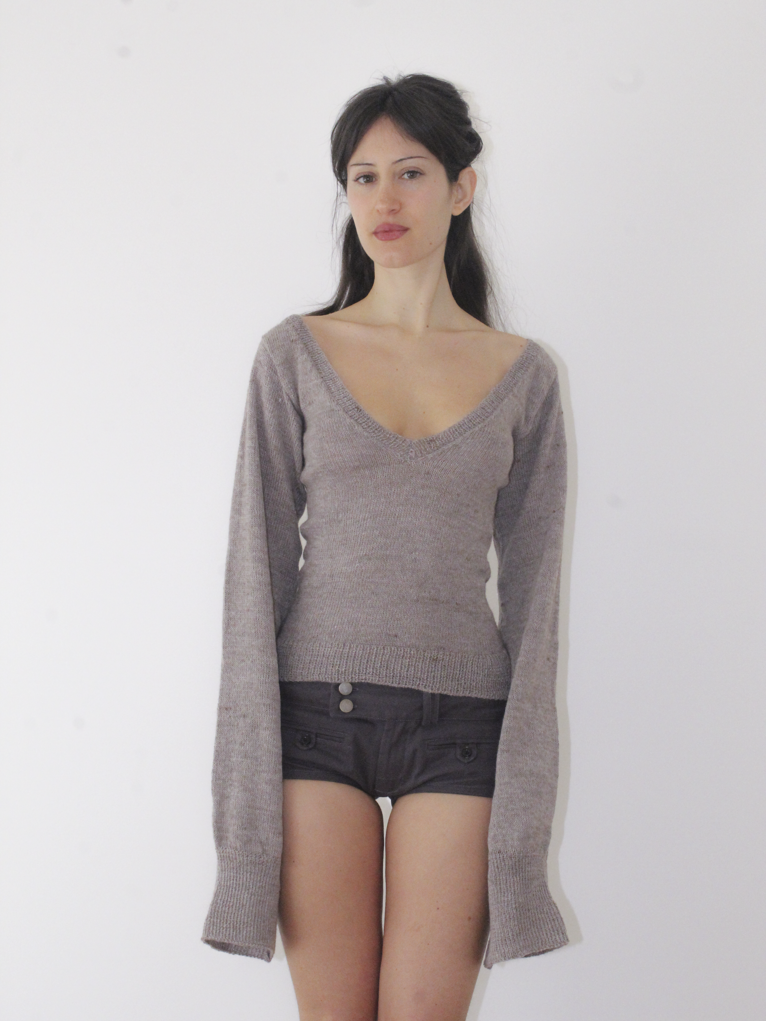 V-Neck Second Skin Top — Mauve