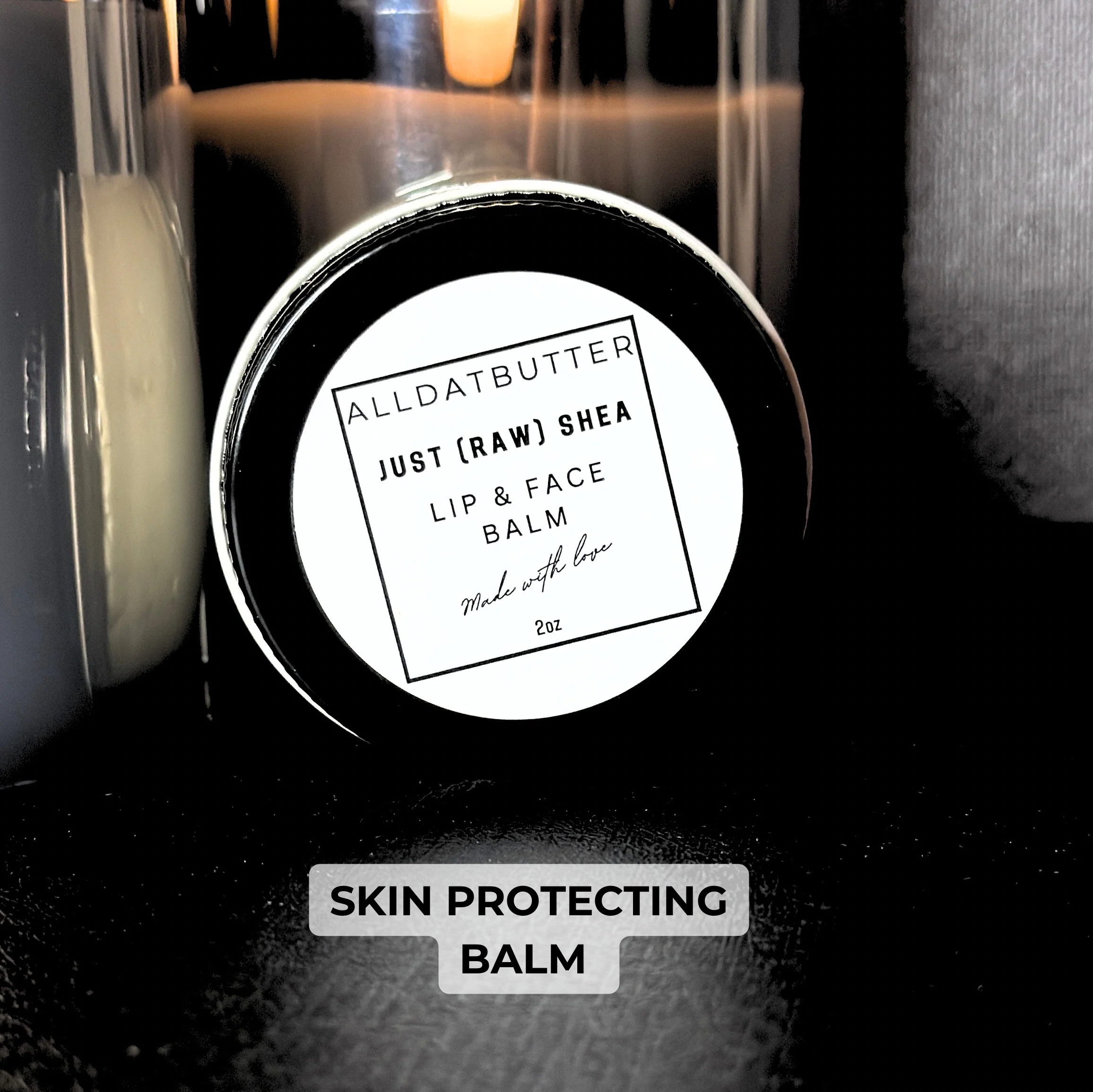 Just (RAW) Shea, Skin Protecting Lip and Face Balm.