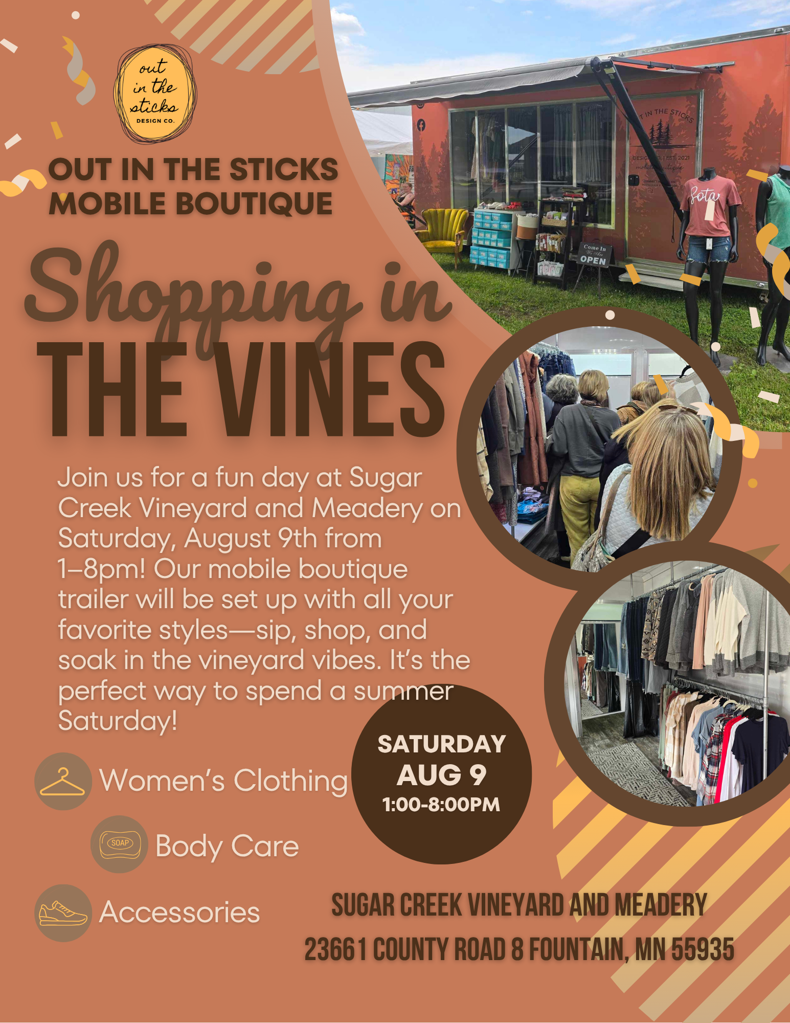 Sugar Creek Vineyard and Meadery / Boutique Trailer