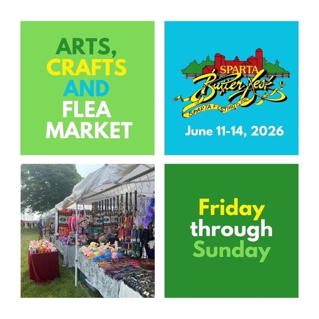 @spartabutterfest is tomorrow, and we will be there!! Take a trip over to Wisconsin for a fun weekend at Sparta's Butterfest!