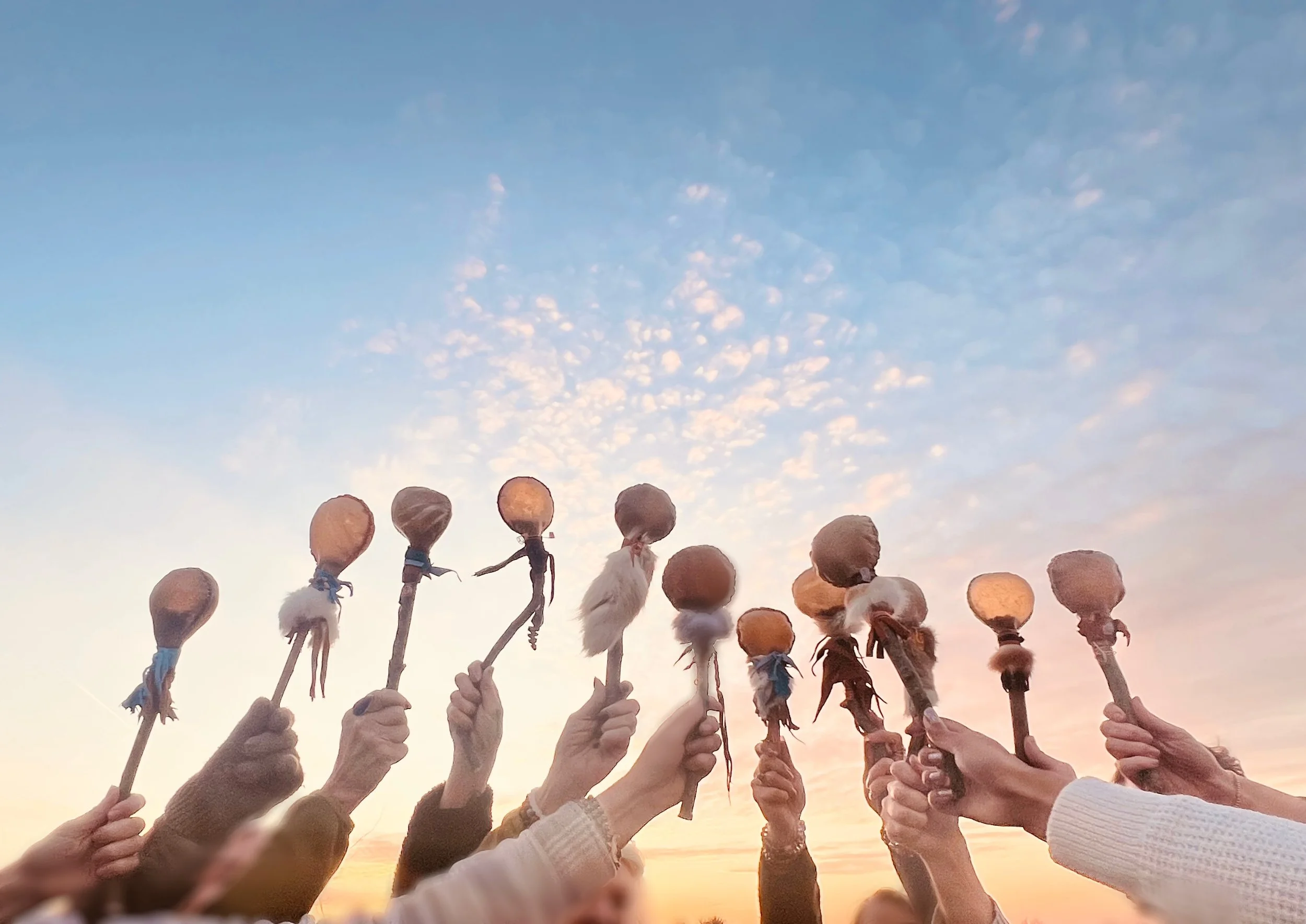 Crystal rattle making Ceremony with soundhealing