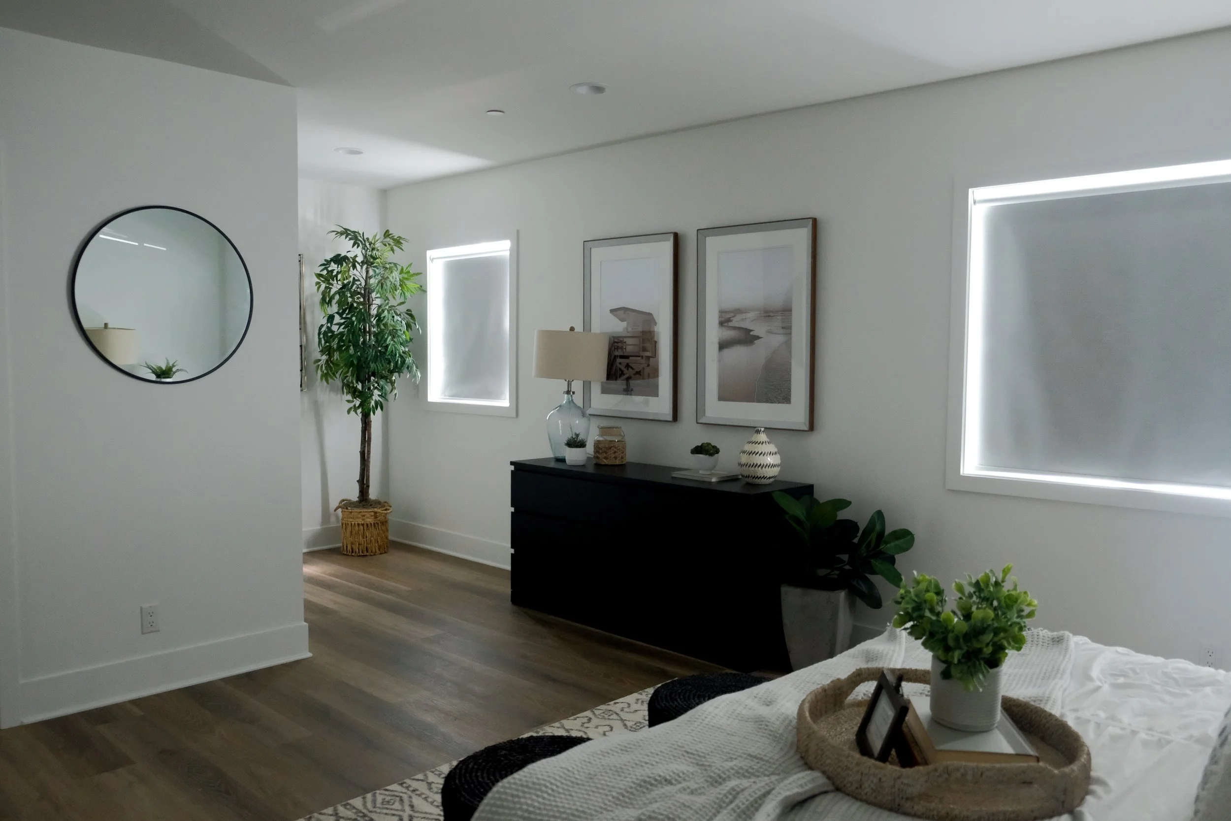 Room darkening roller shades