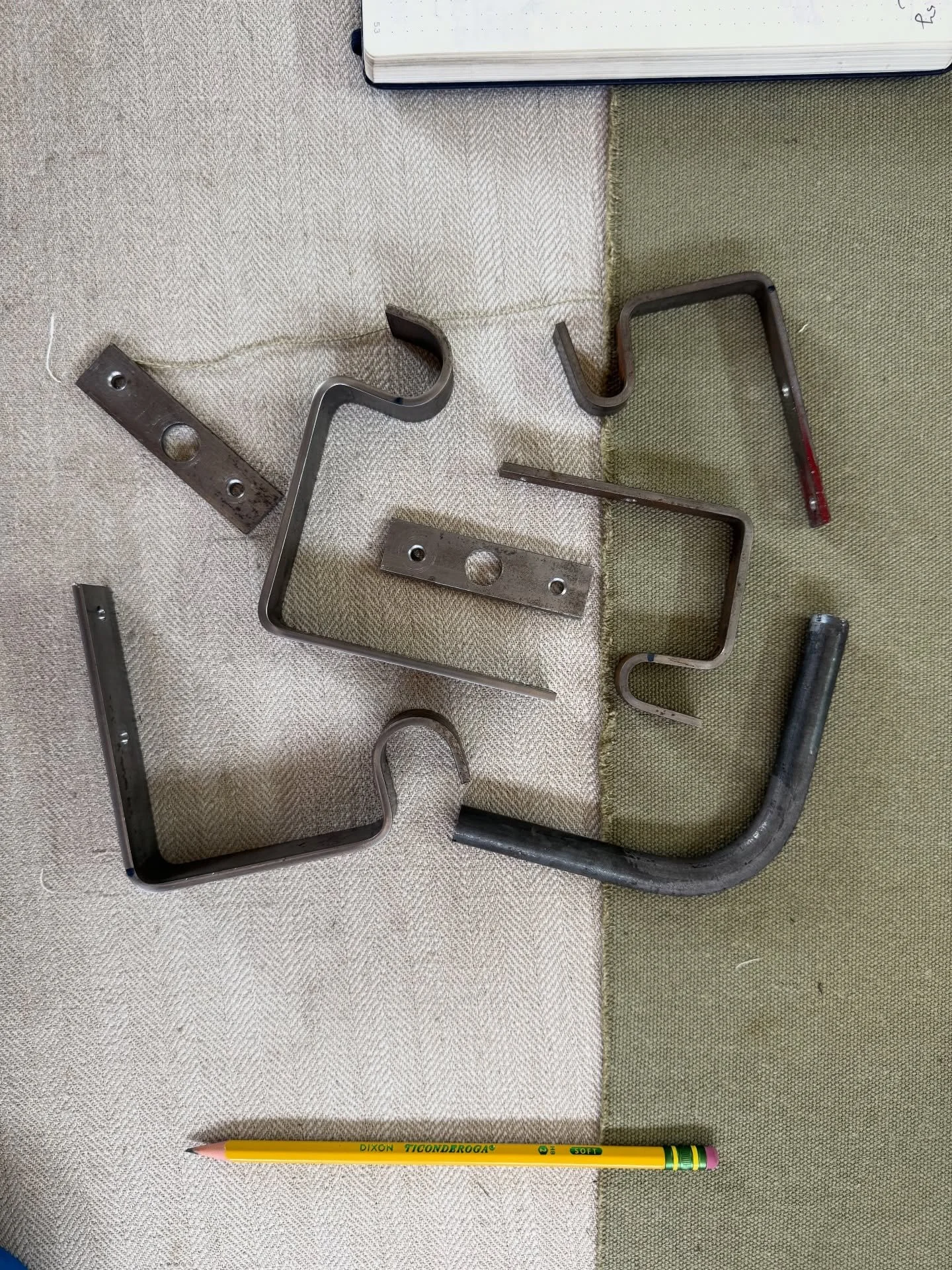 Sunday #fabrication because there are only 7 days in a week and 24 hours in a day. Your iron hardware from Field Work is made by hand, right here. This is what allows us to come up with a solution for any scenario - full stop. #design #customdesign #