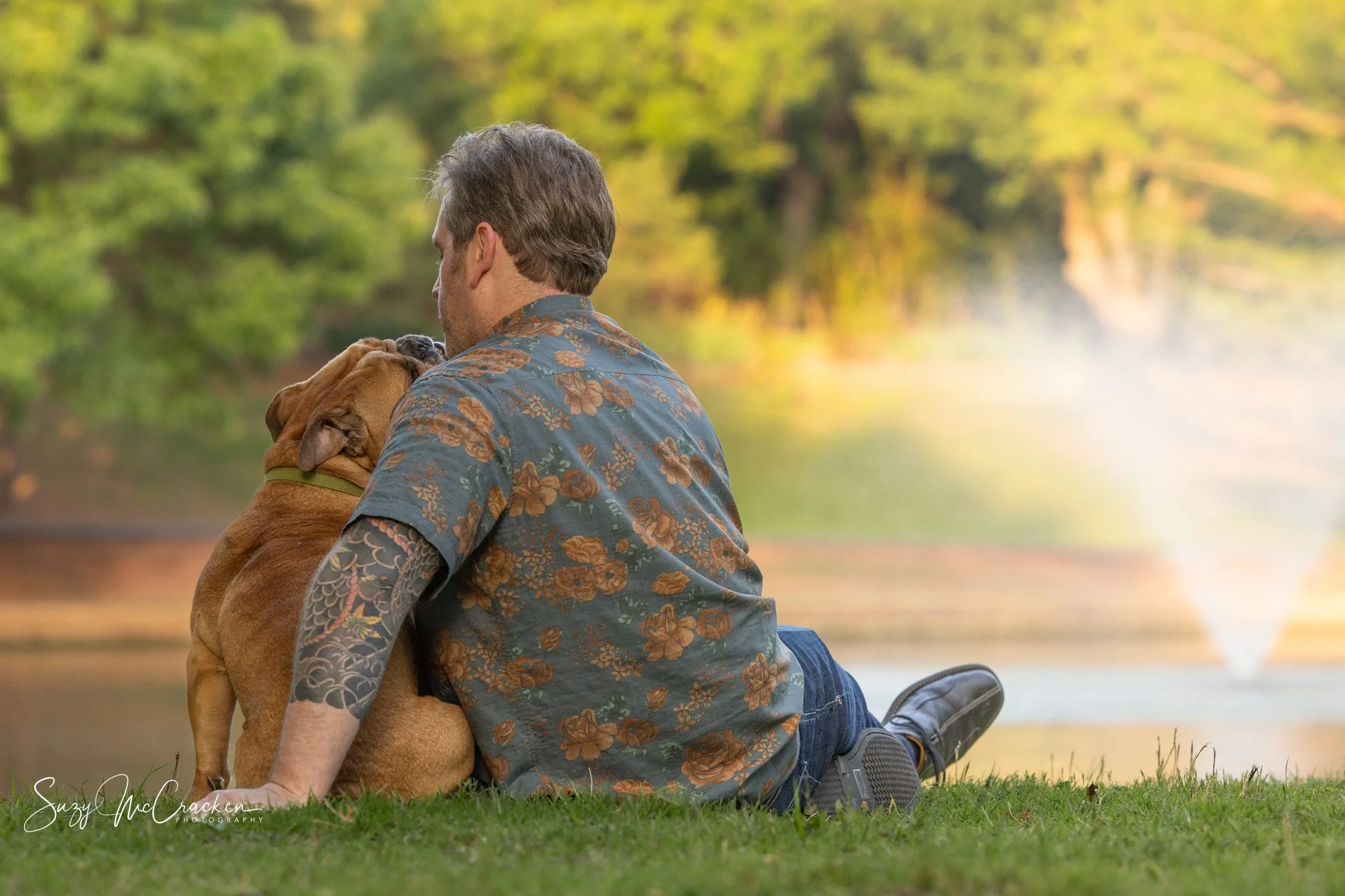 dog dad with his dog