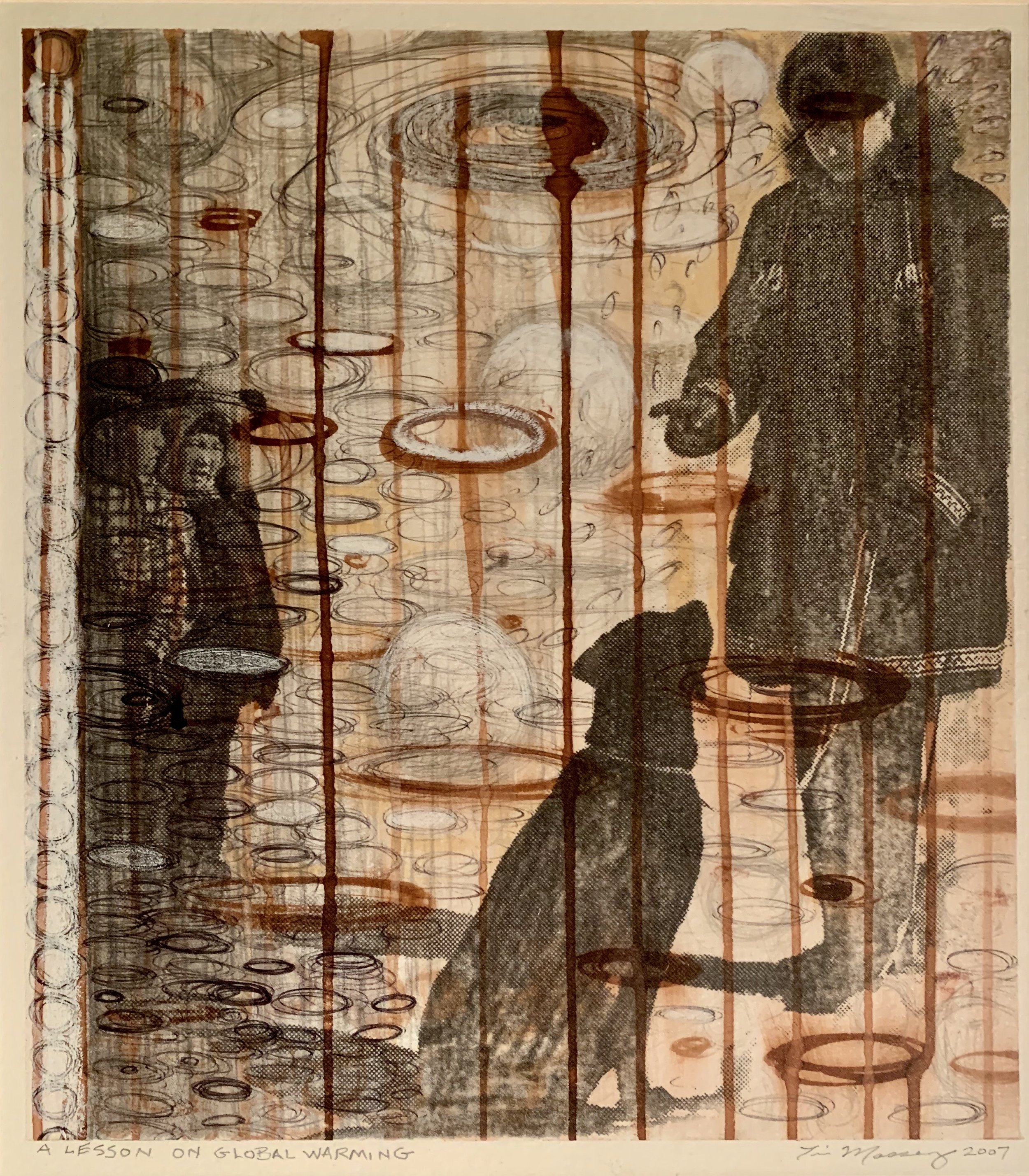 A Lesson in Global Warming, mixed media, 2007