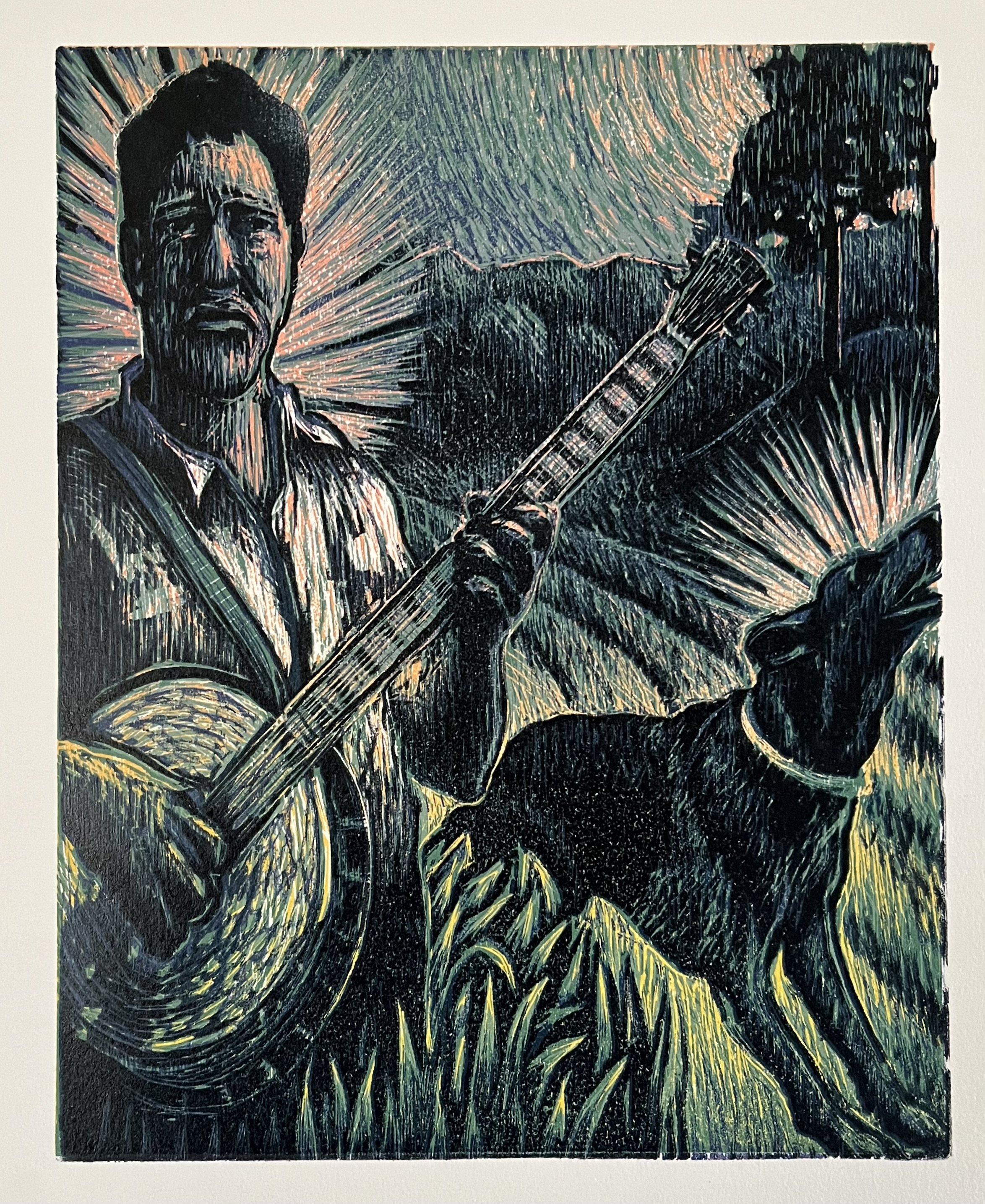 Jubilee, woodcut, 14" x 11", 2022