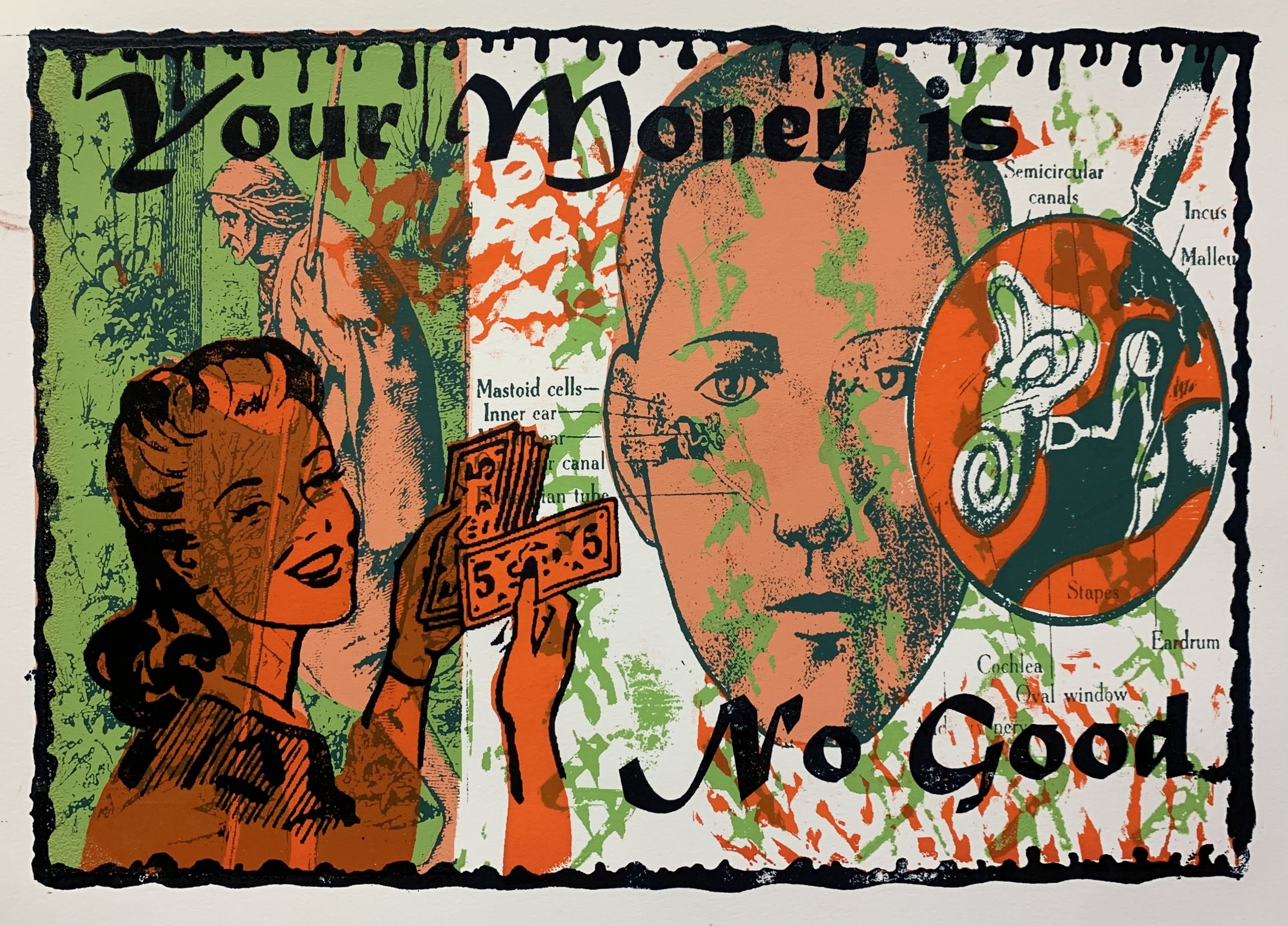 No Good (2nd ed.), screen print, 11" x 15", 2021